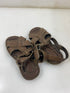 Vintage 1960s Children's Brown Leather Sandals