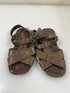 Vintage 1960s Children's Brown Leather Sandals