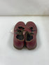Vintage 1960s Children's Red Leather Mary Janes with Two Buckles