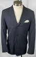 Vintage 1960s Dark Gray Suit Coat, Pants and Dress Shirt Men's Size Unknown