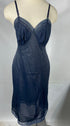 Vintage 1960s "Seamprufe" Navy Nylon Slip Women's Dress Size 34