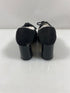 Vintage 1970s Black Leather Heeled Mary Janes