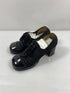 Vintage 1970s Black Leather Heeled Mary Janes
