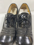 Vintage 1970s Black Leather Heeled Mary Janes