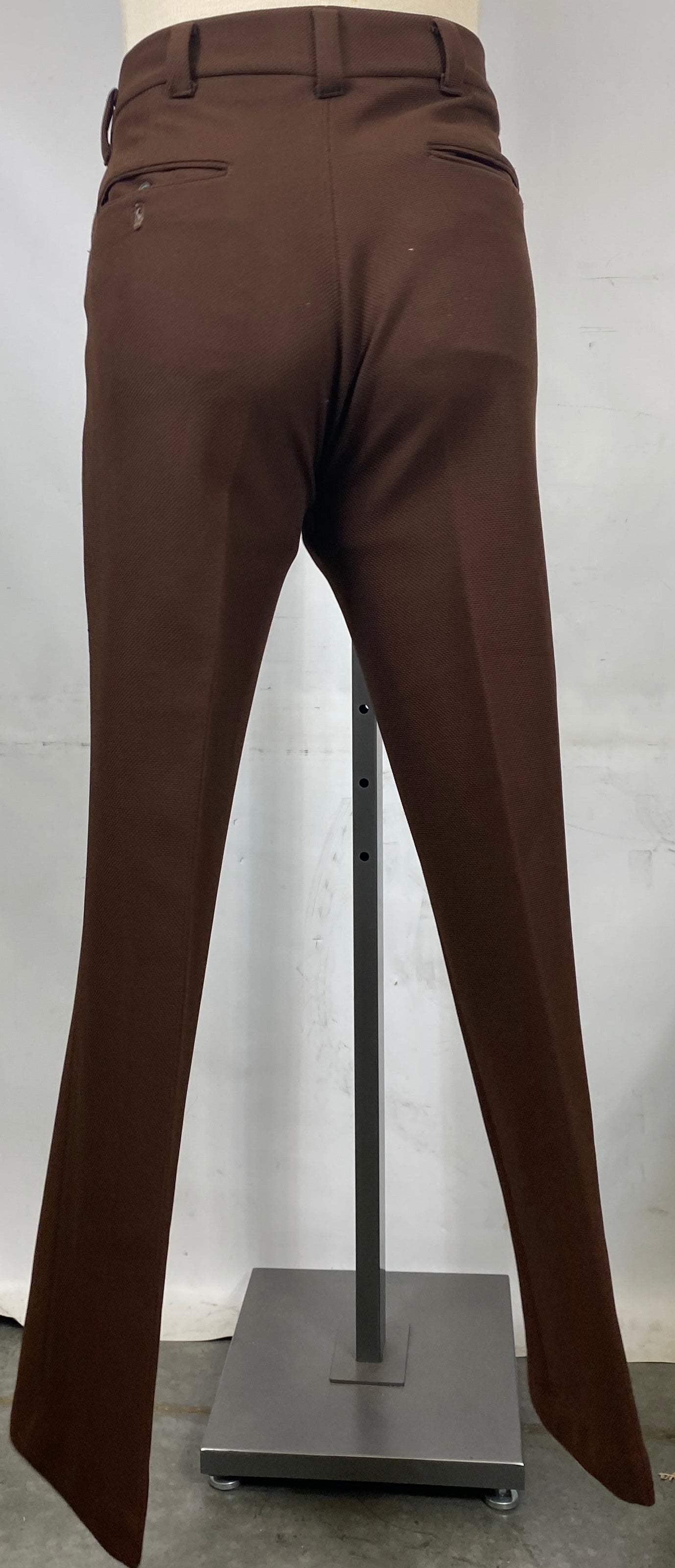 Vintage 1970's Brown Knit Pants Men's Size Unknown