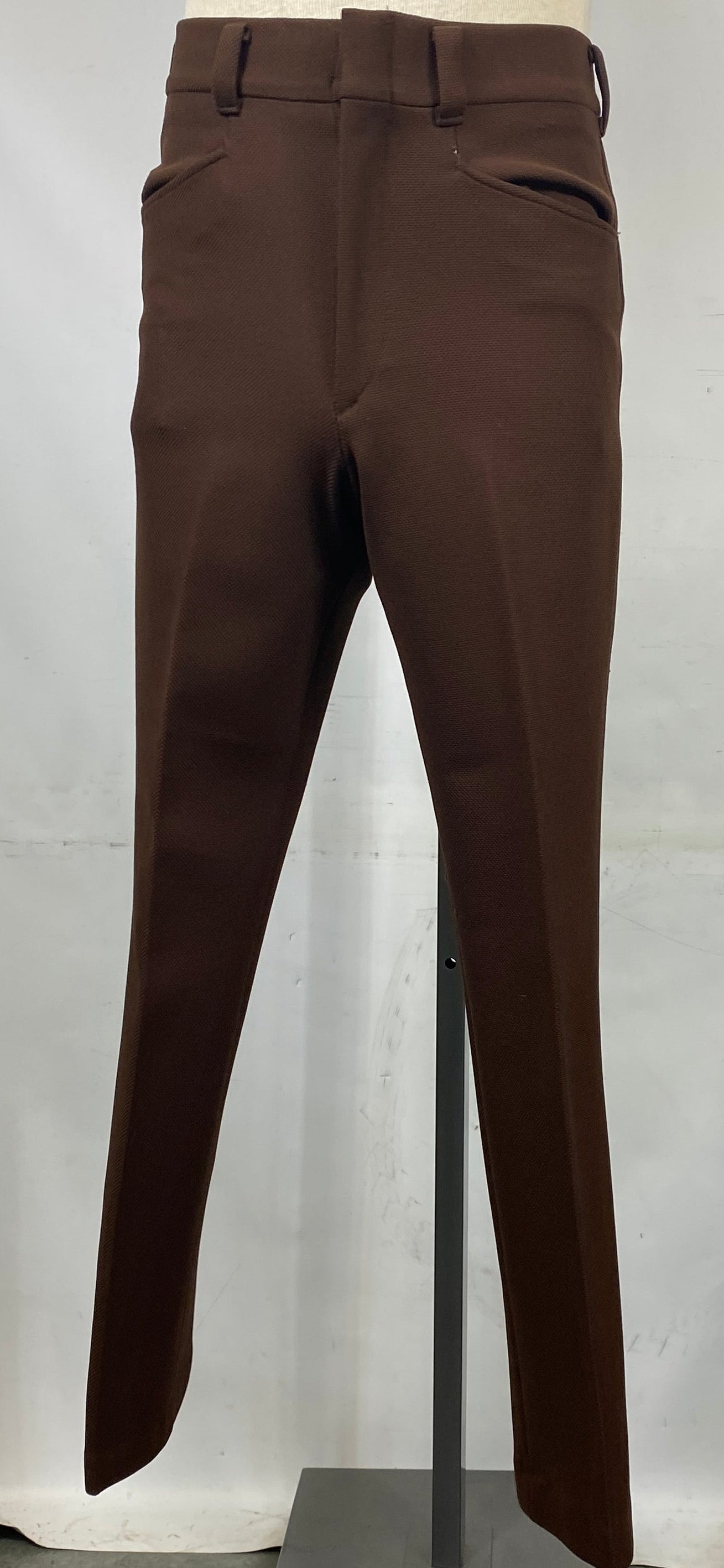 Vintage 1970's Brown Knit Pants Men's Size Unknown