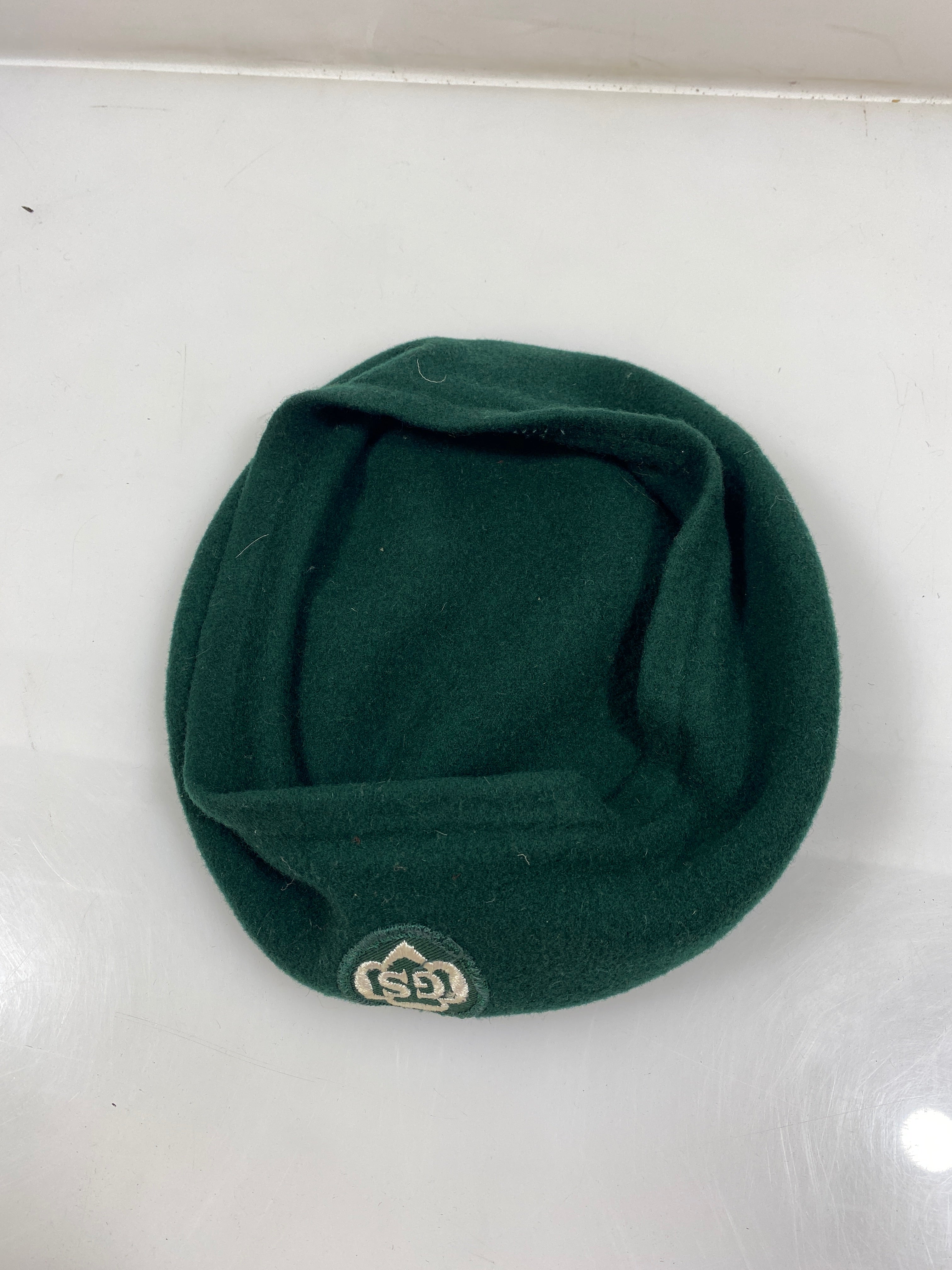 Vintage 1970s Green "Girl Scouts" Beret