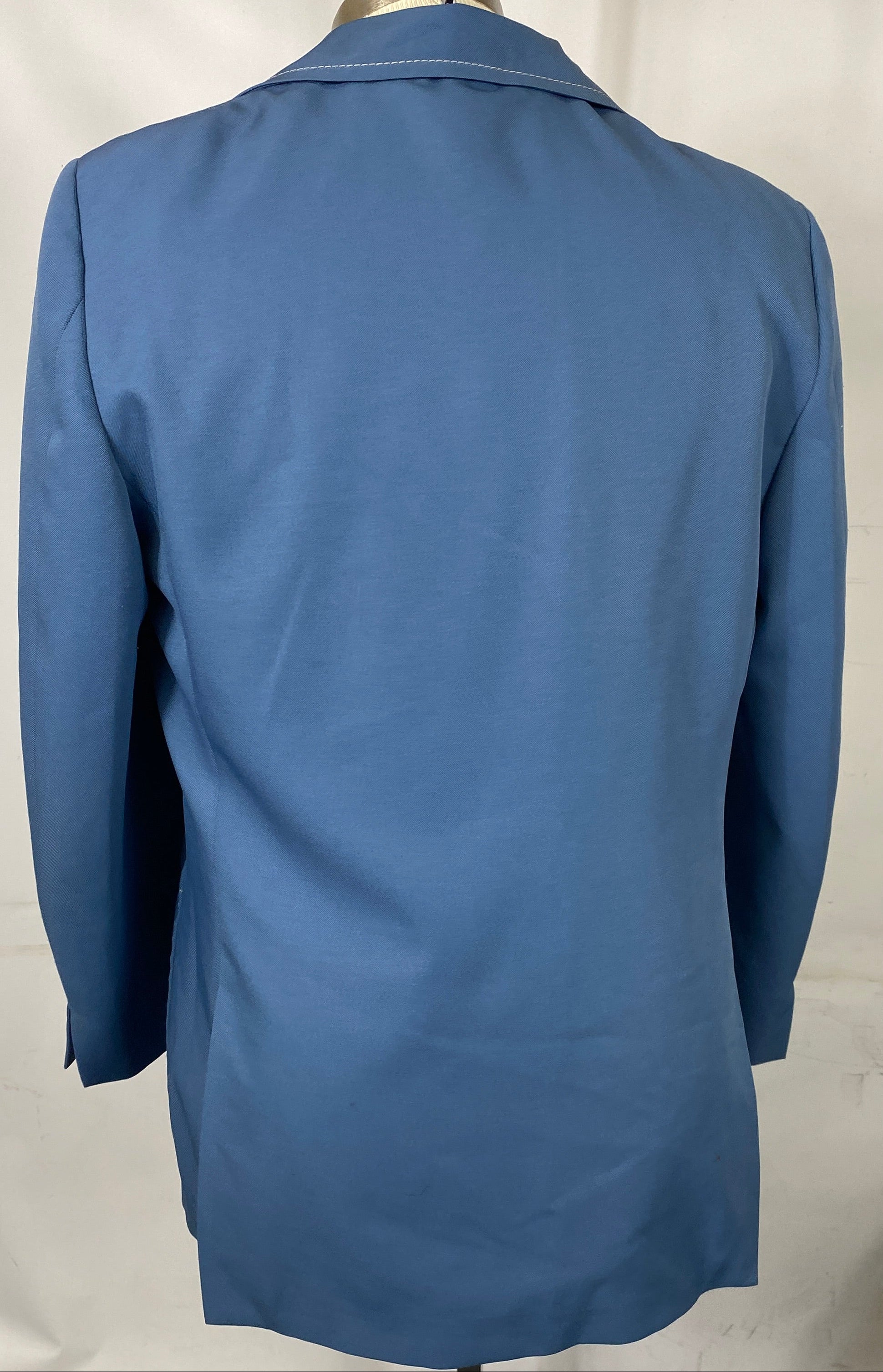Vintage 1970's Mavest Blue Suit Jacket Men's Size Unknown