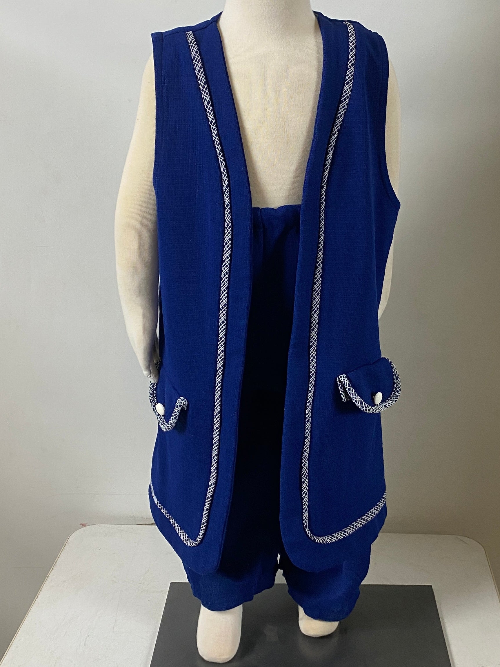 Vintage 1970's Niki-Lu Vest and Pant Set Youth Size Unknown