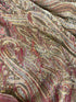 Vintage 1970s Red Paisley Patterned Fabric