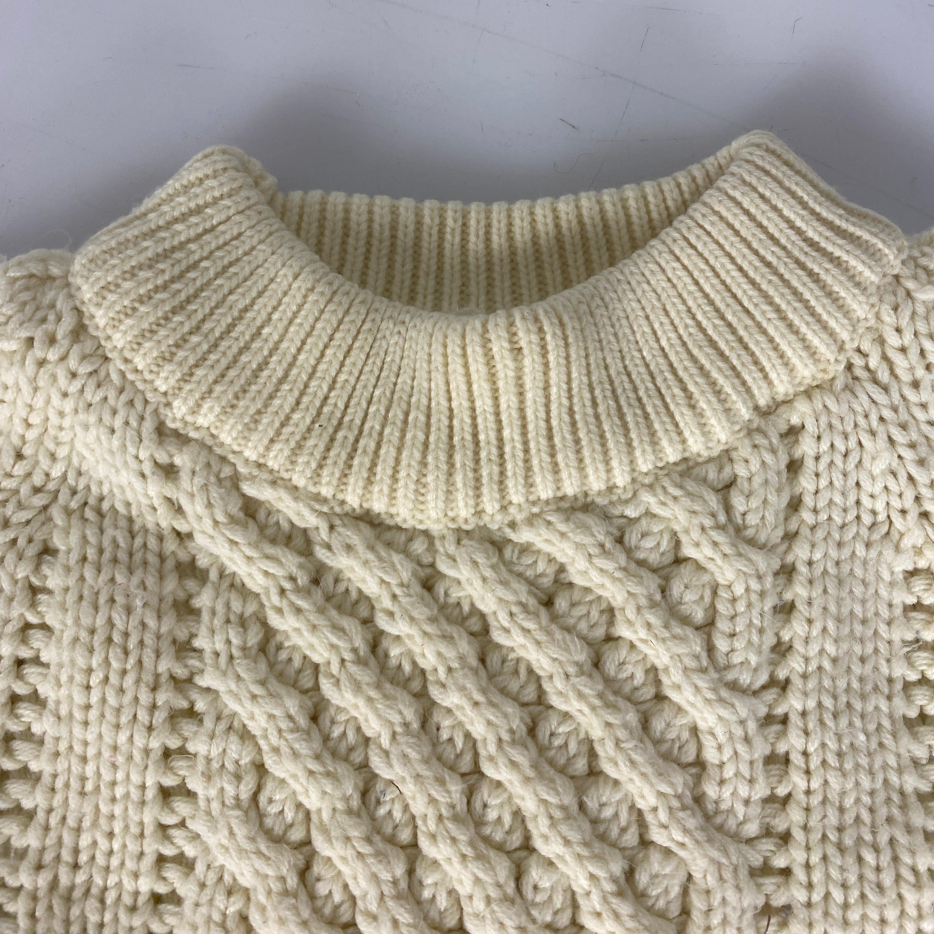 Vintage 1970's White Knitted Sweater