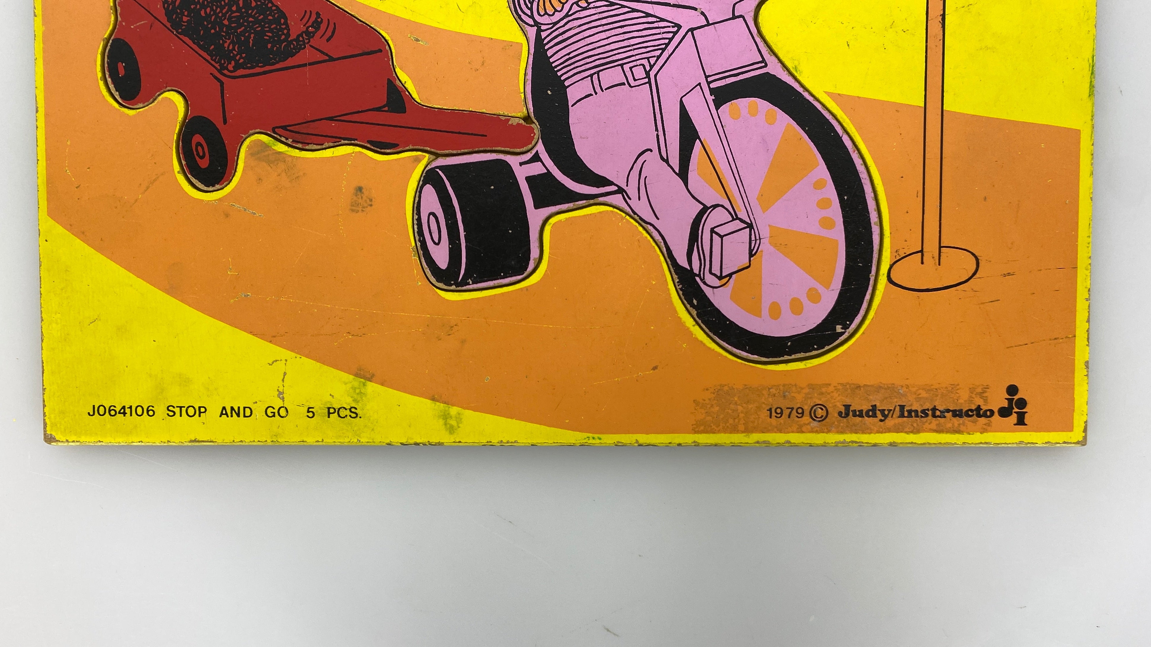 Vintage 1979 Judy/Instructo "Stop and Go" Children's Puzzle