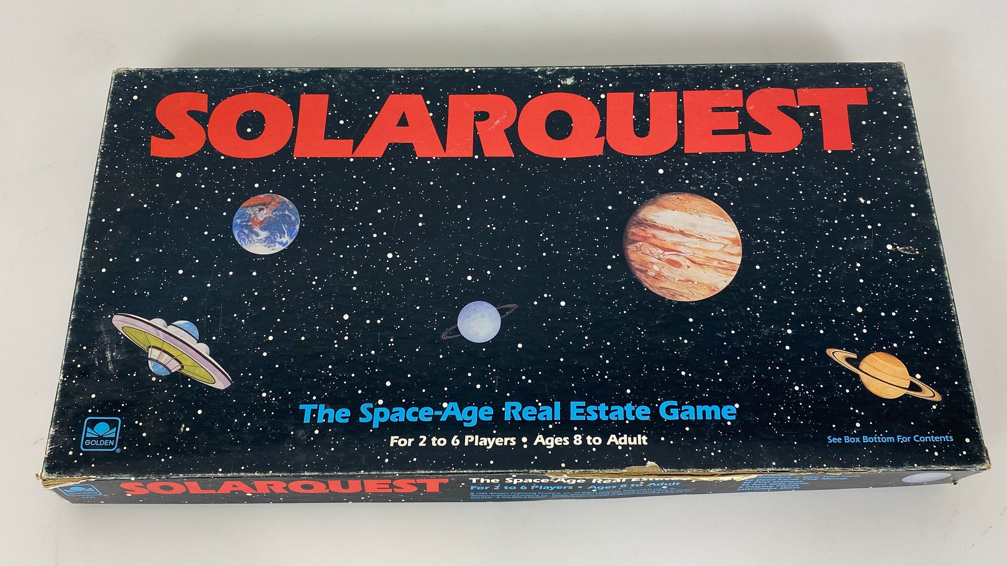 Vintage 1986 Solarquest Board Game