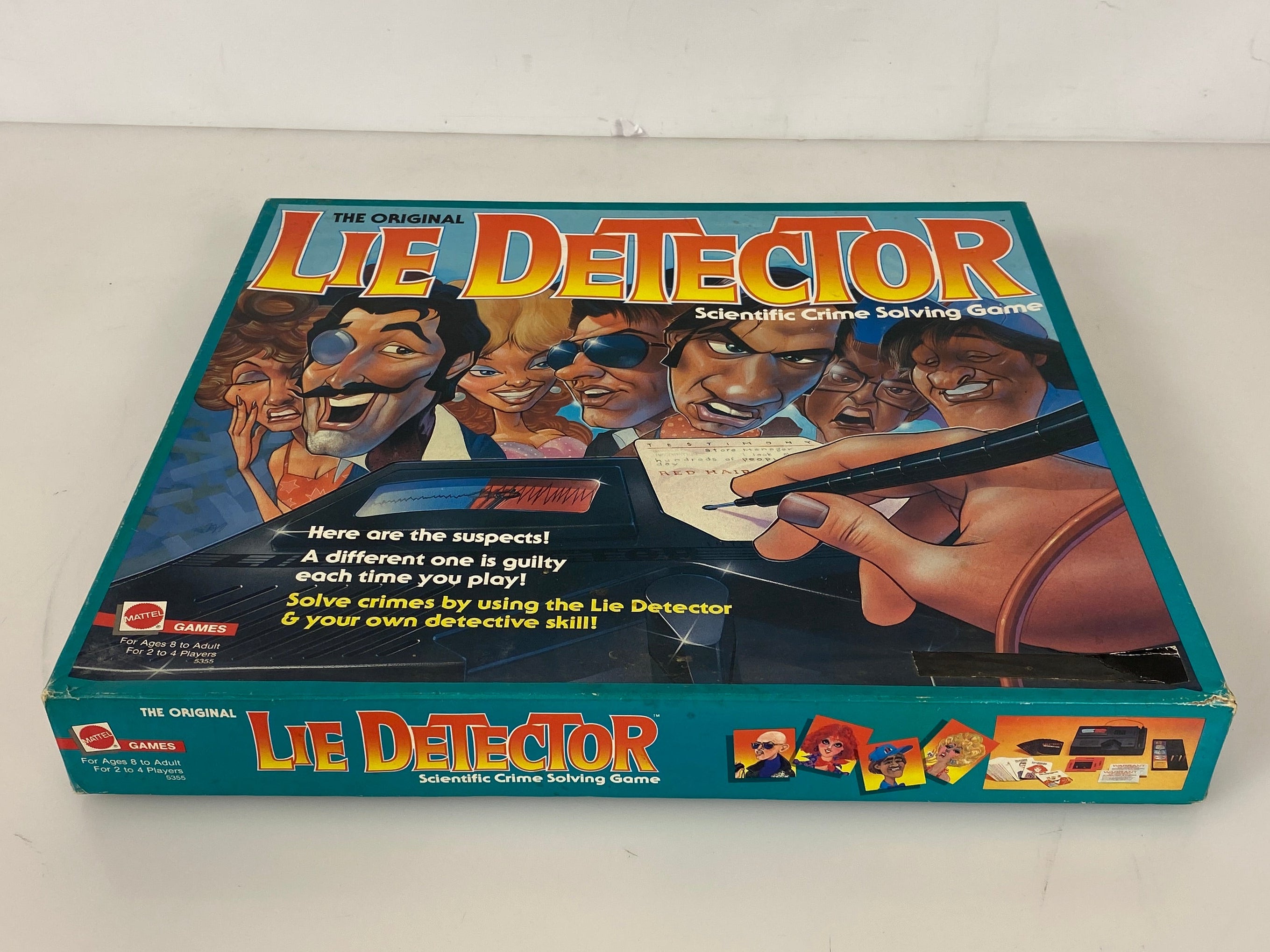 Vintage 1987 Lie Detector Board Game