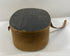 Vintage 19th Century French Wooden Hat Box with Leather Straps