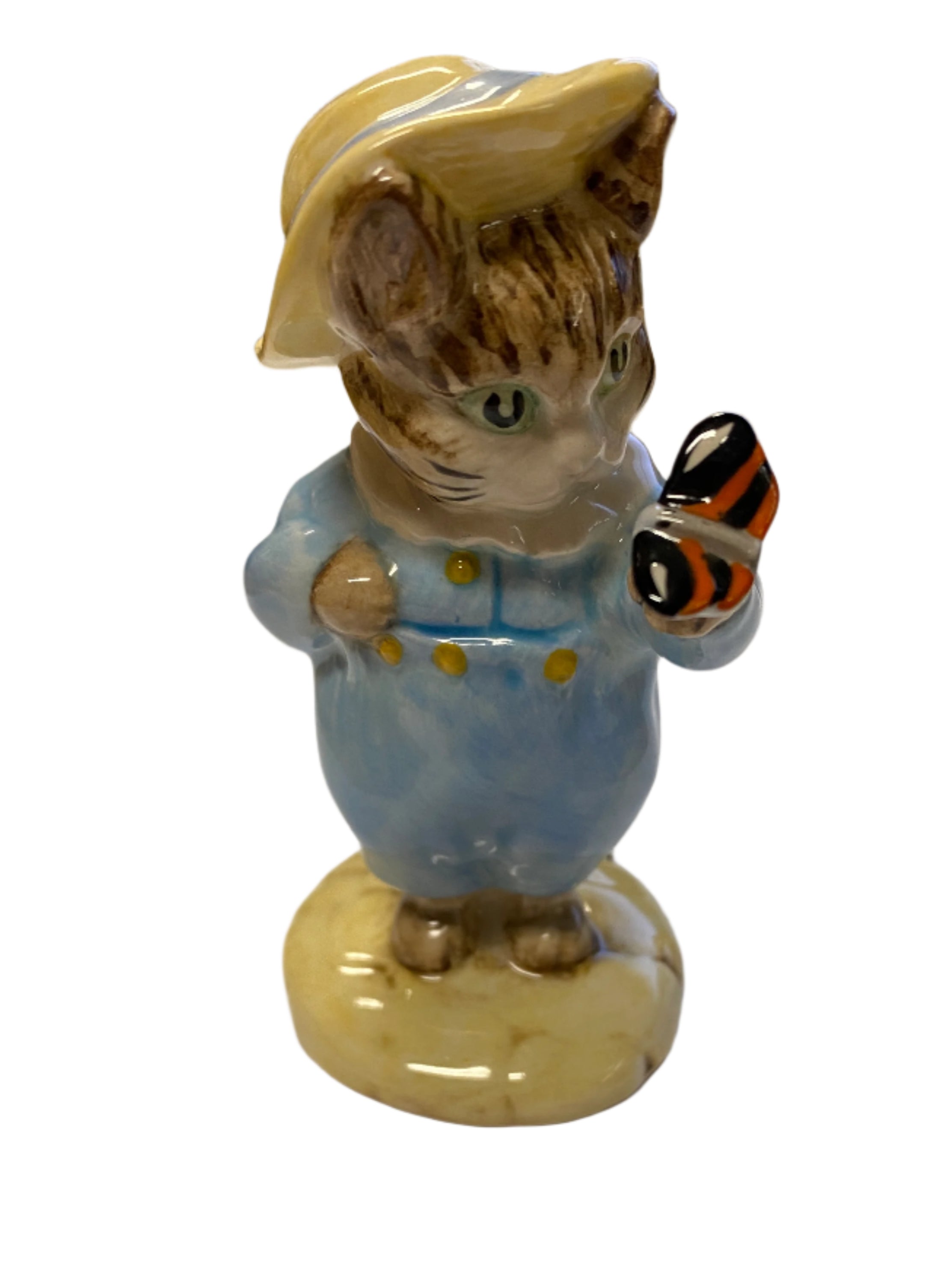 Vintage Beatrix Potter's Tom Kitten and Butterfly Figurine 1987