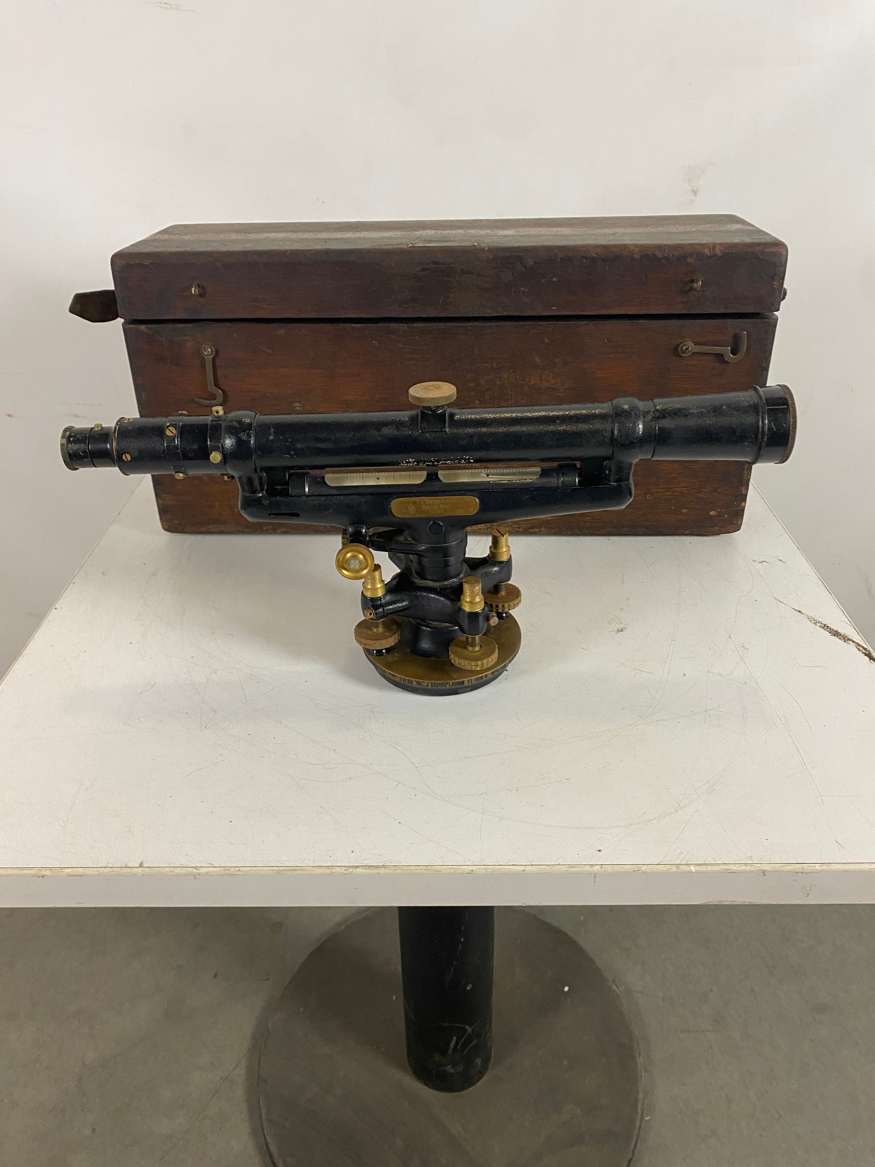 Vintage Berger Transits and Levels Telescope, Level, and Tripod
