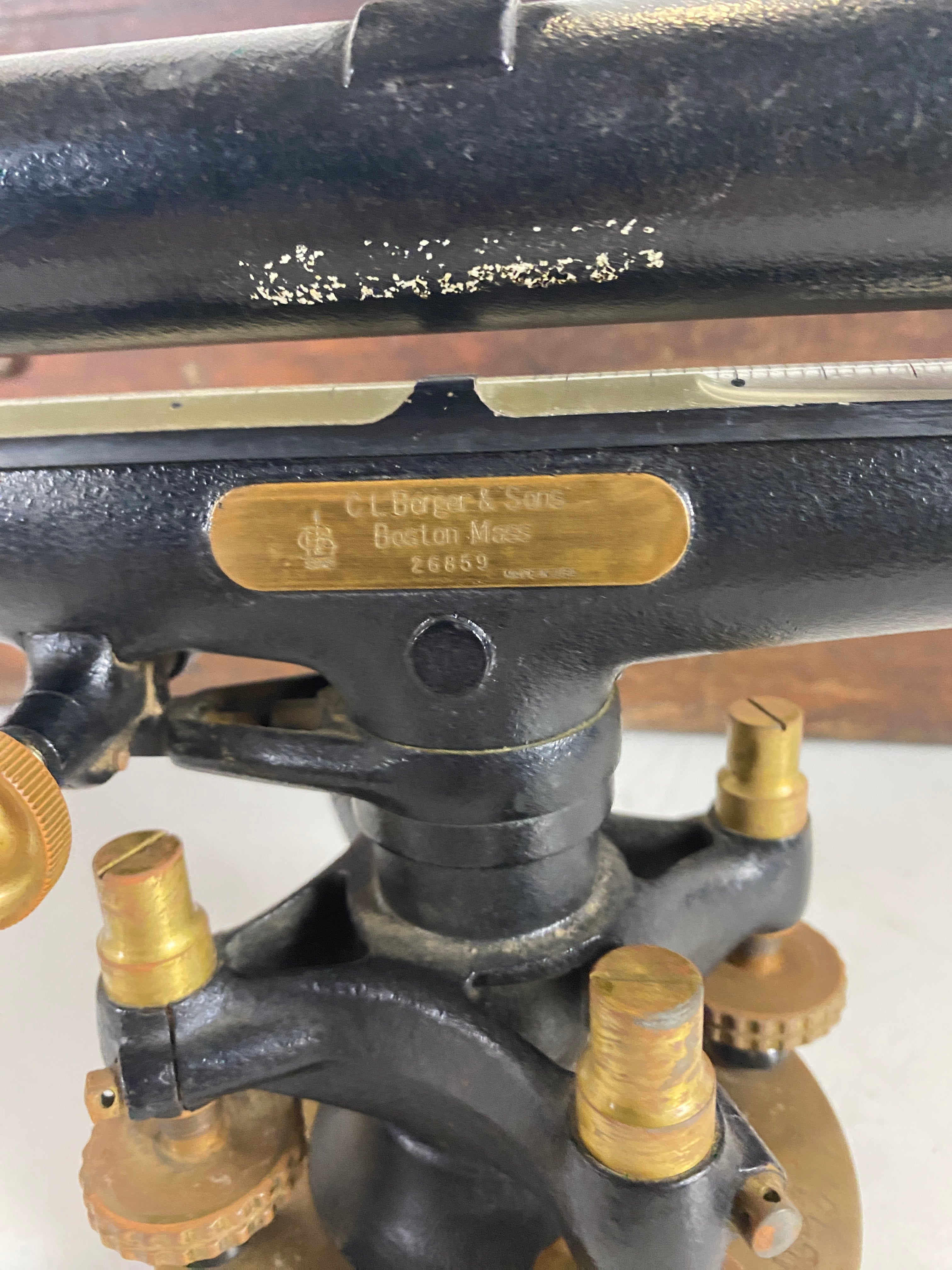 Vintage Berger Transits and Levels Telescope, Level, and Tripod