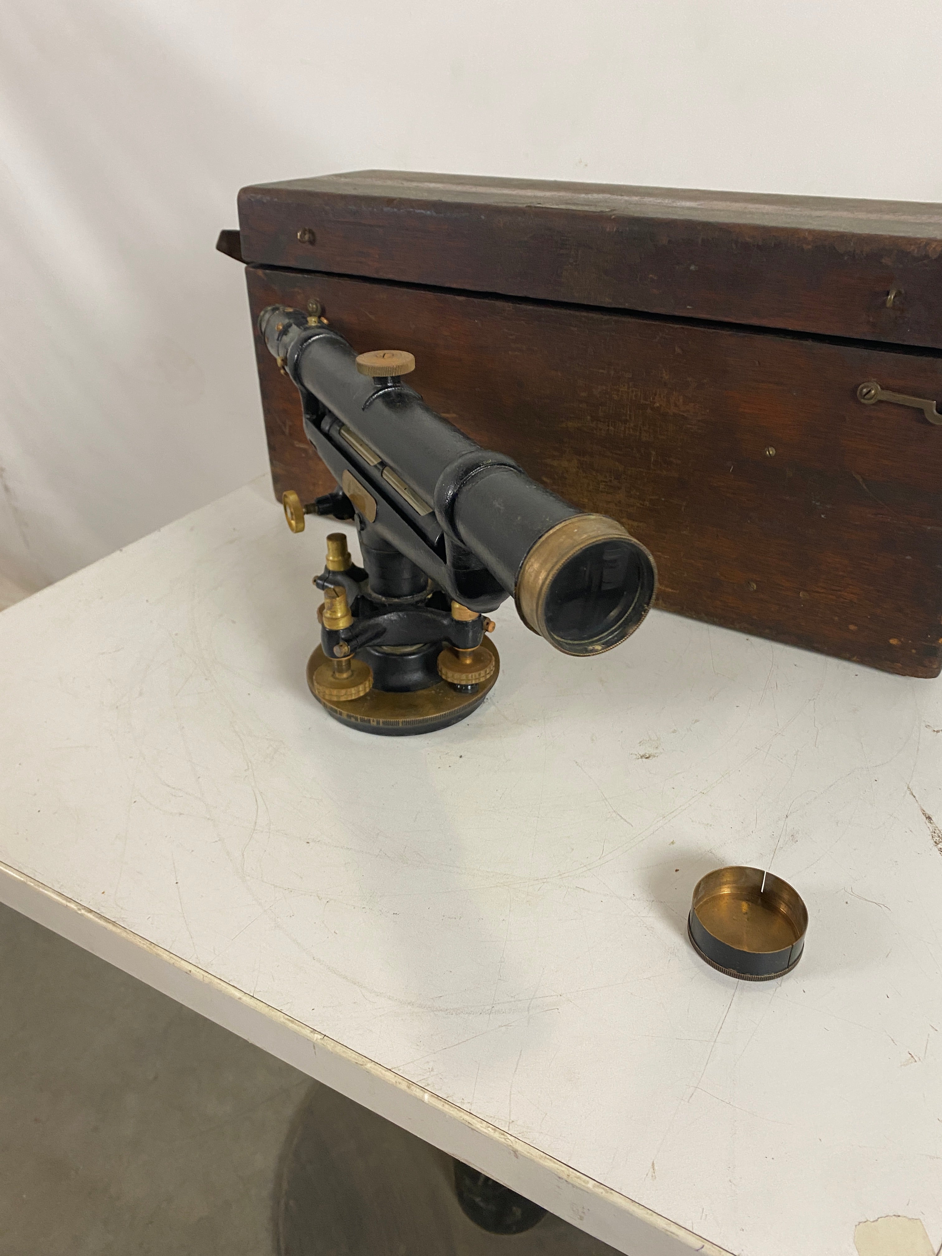 Vintage Berger Transits and Levels Telescope, Level, and Tripod