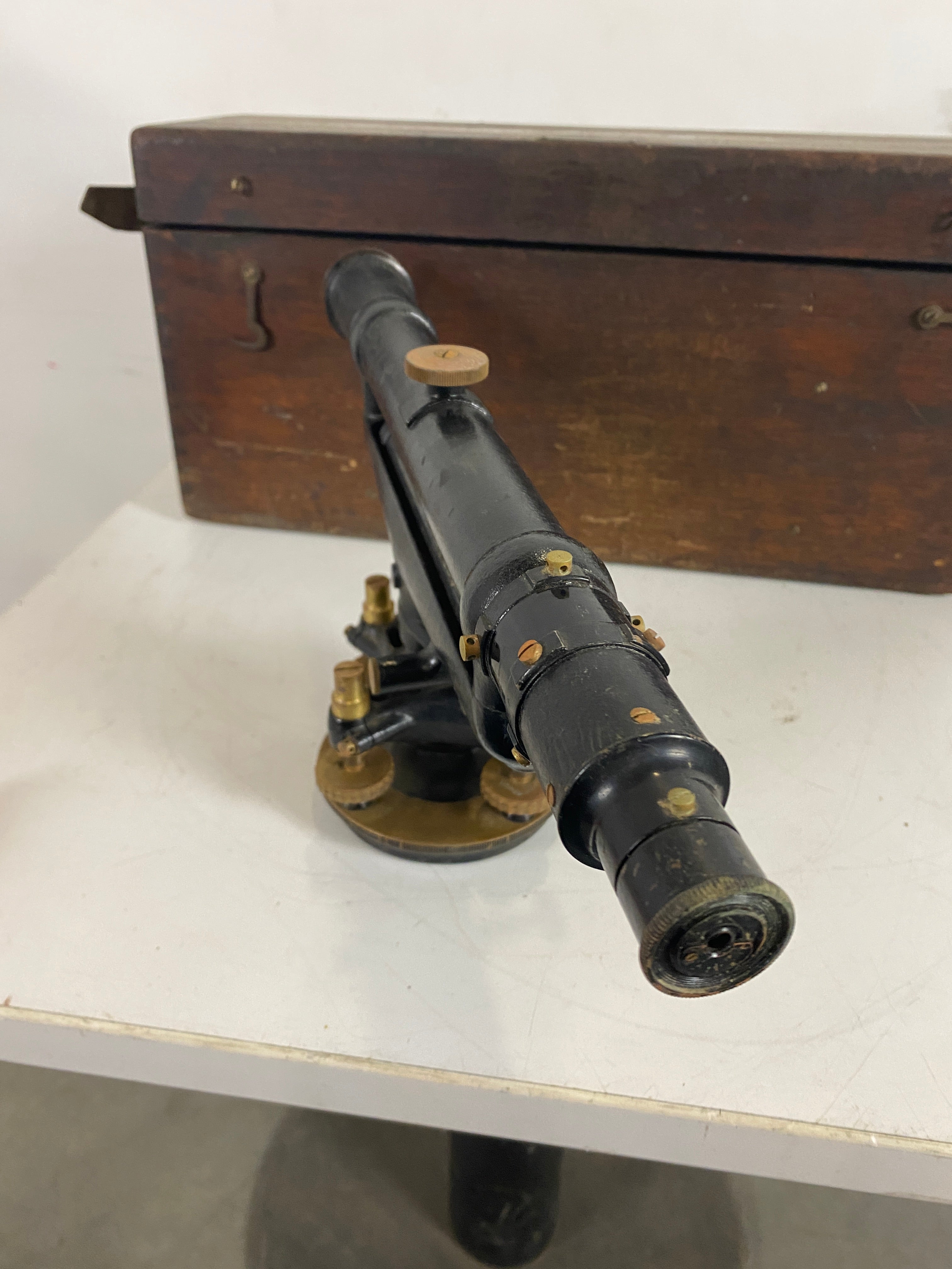 Vintage Berger Transits and Levels Telescope, Level, and Tripod
