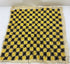 Vintage Black and Yellow Checkered Embroidery Piece