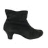 Vintage Black Faux Fur Lined Heeled Boots Women's Size 6