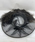 Vintage Black Mesh Brimmed Hat
