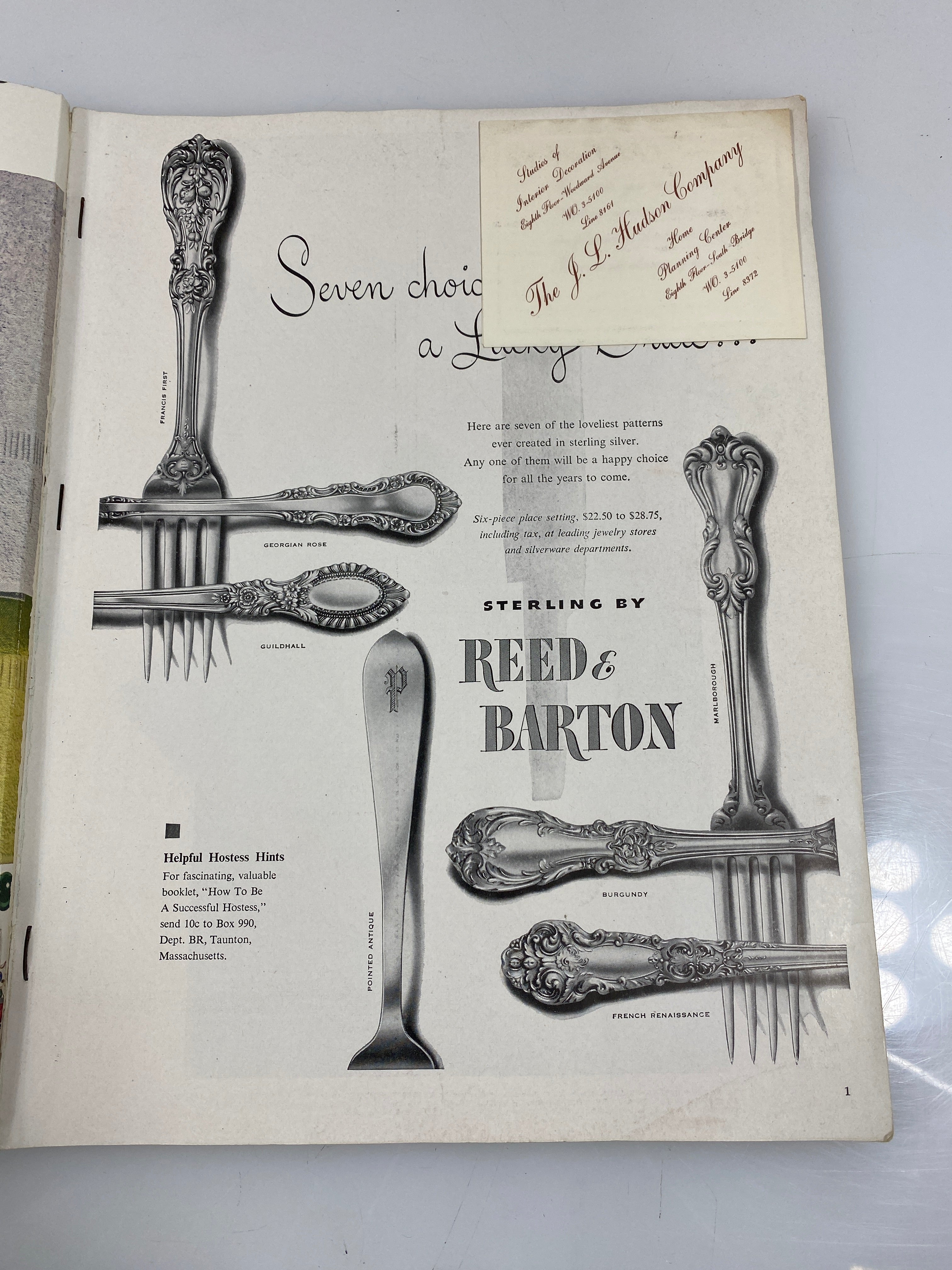 Vintage Bride's Reference Book Catalog 1949