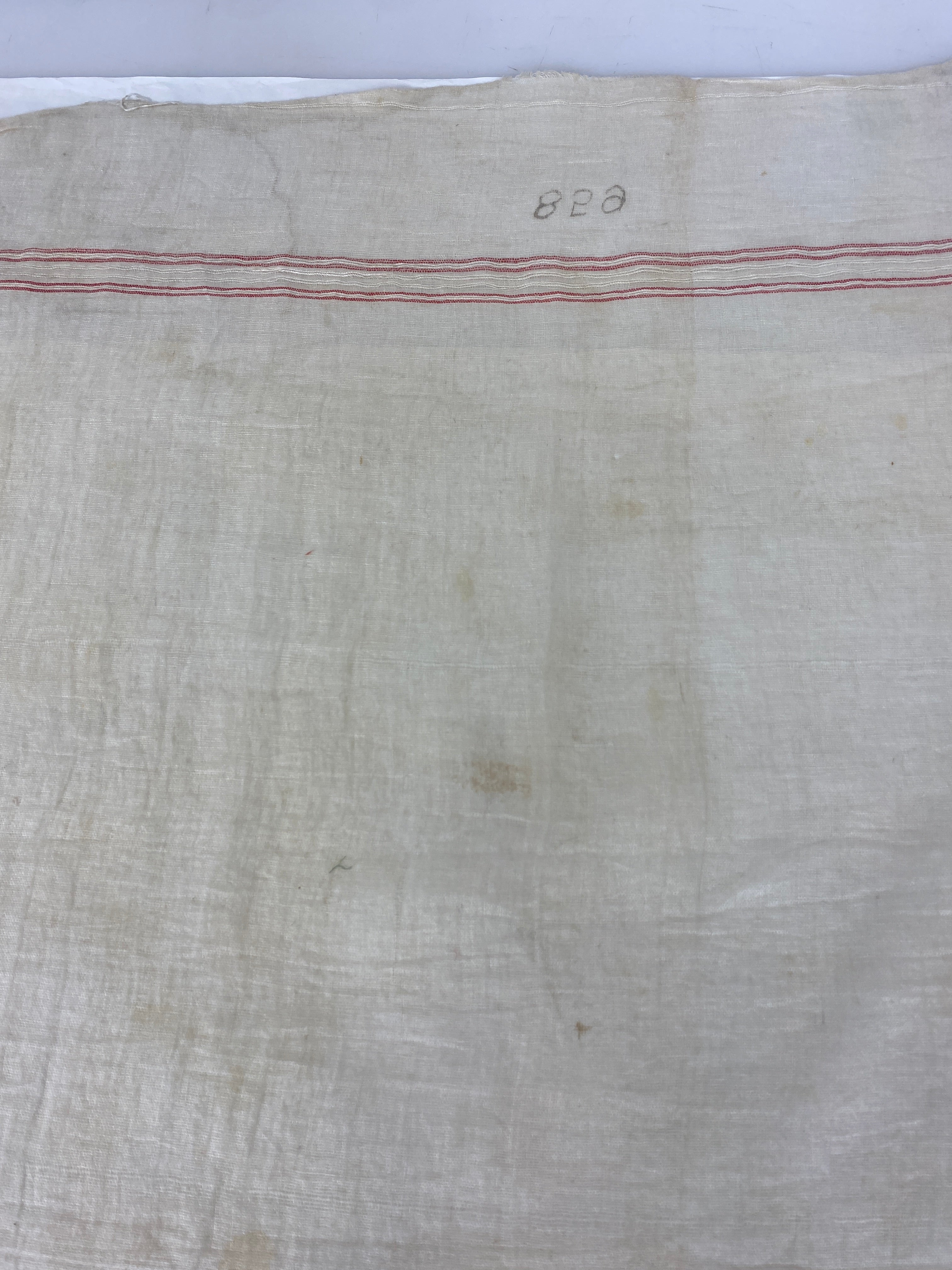 Vintage British Hard Woven Sheer Fabric