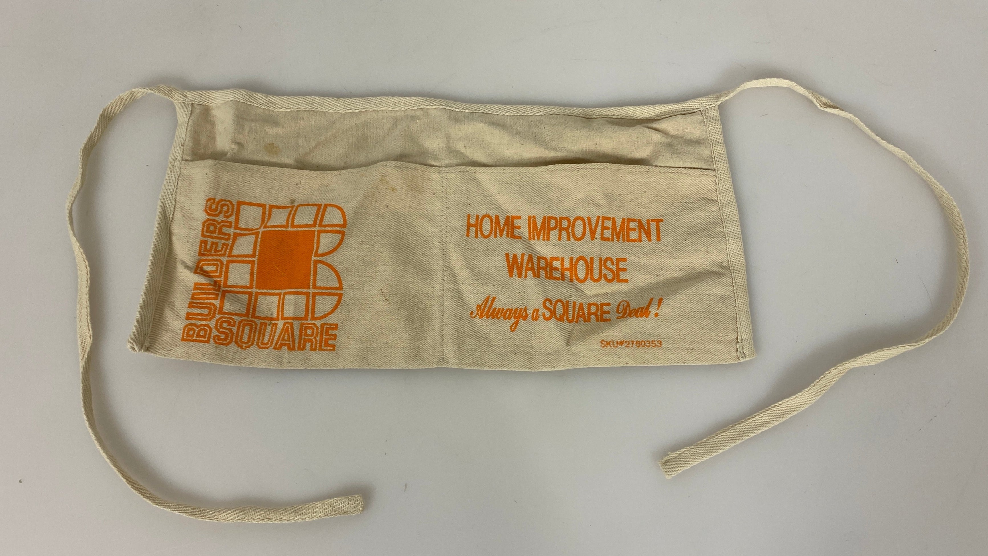 Vintage Builders Square Nail Pouch Carpenter Apron
