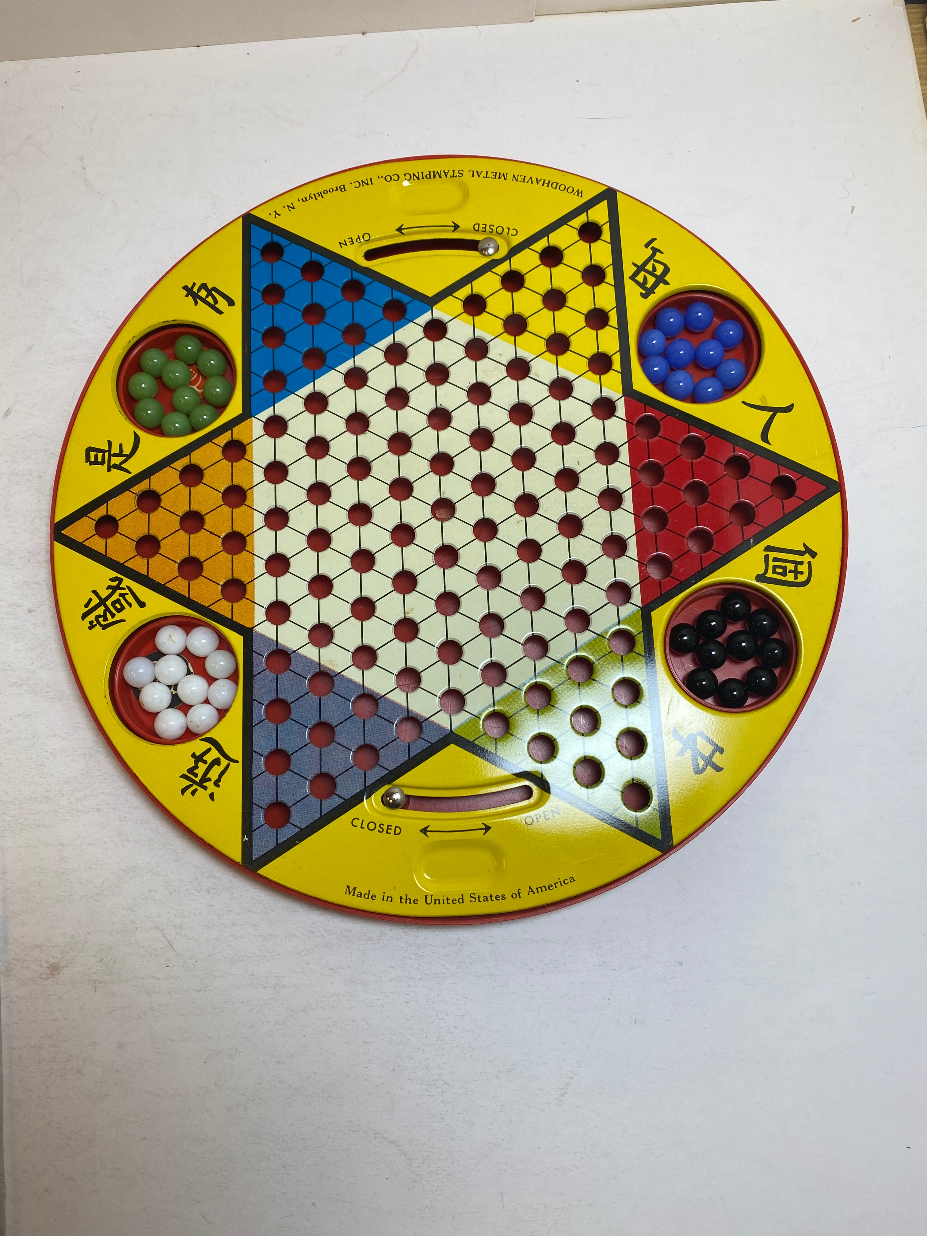 Vintage Chinese Checkers/Checkers Set