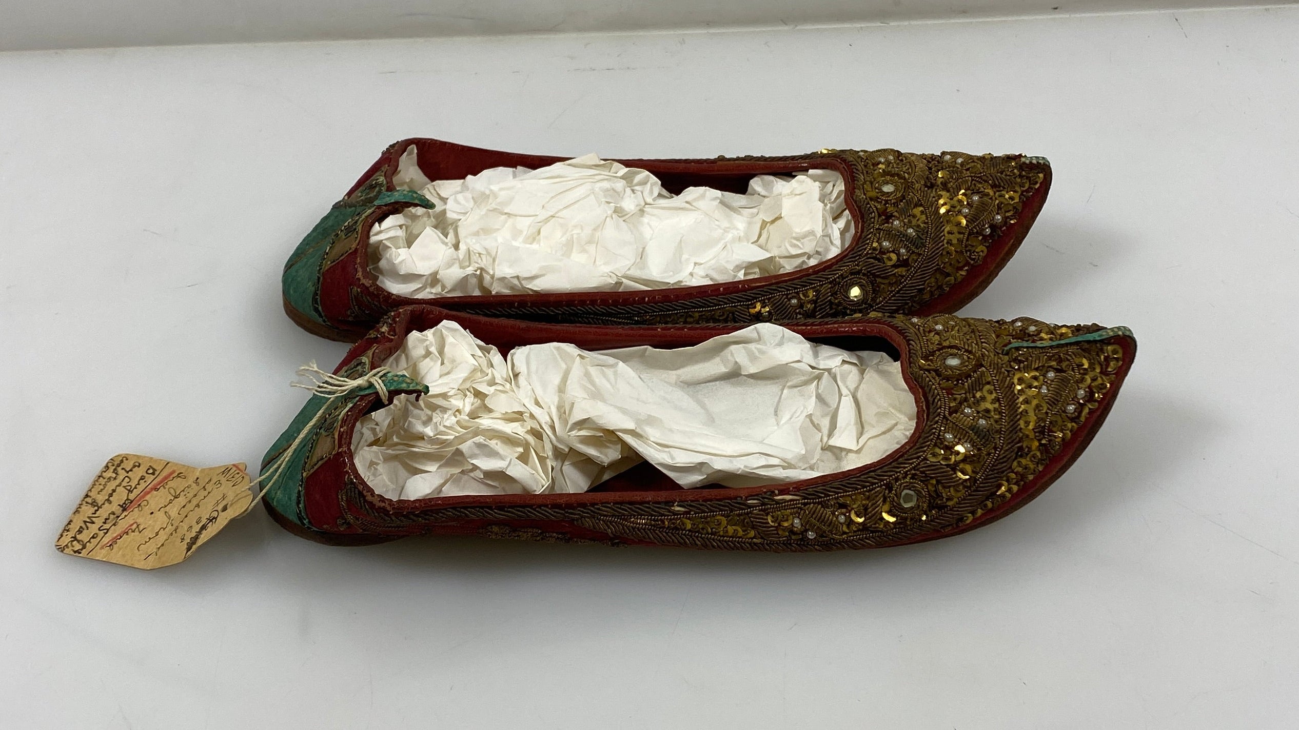 Vintage Chinese Embroidered Shoes Size Unknown #1