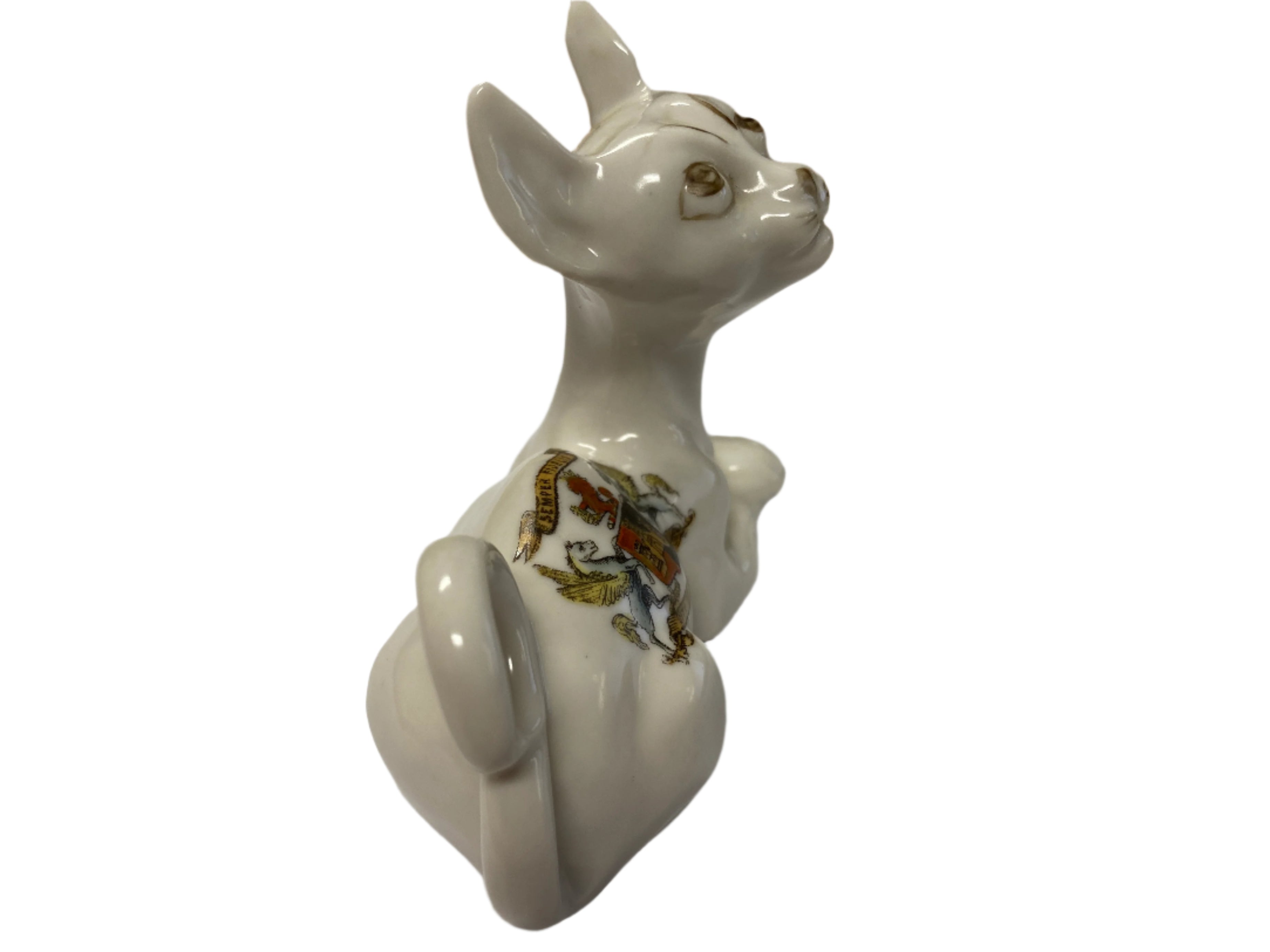 Vintage City of Exeter Ceramic Cat Figurine