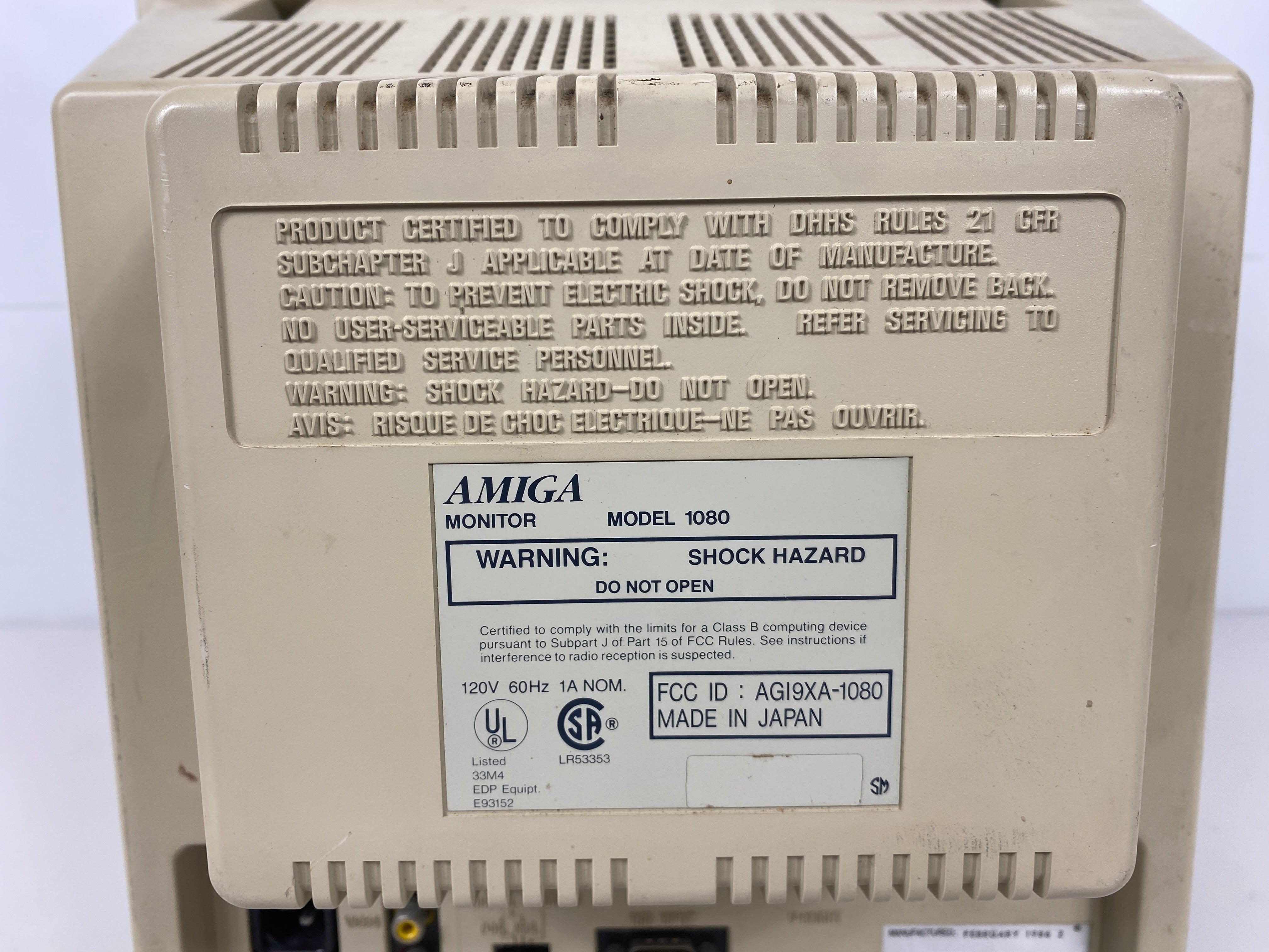 Vintage Commodore Amiga 1080 13" Monitor