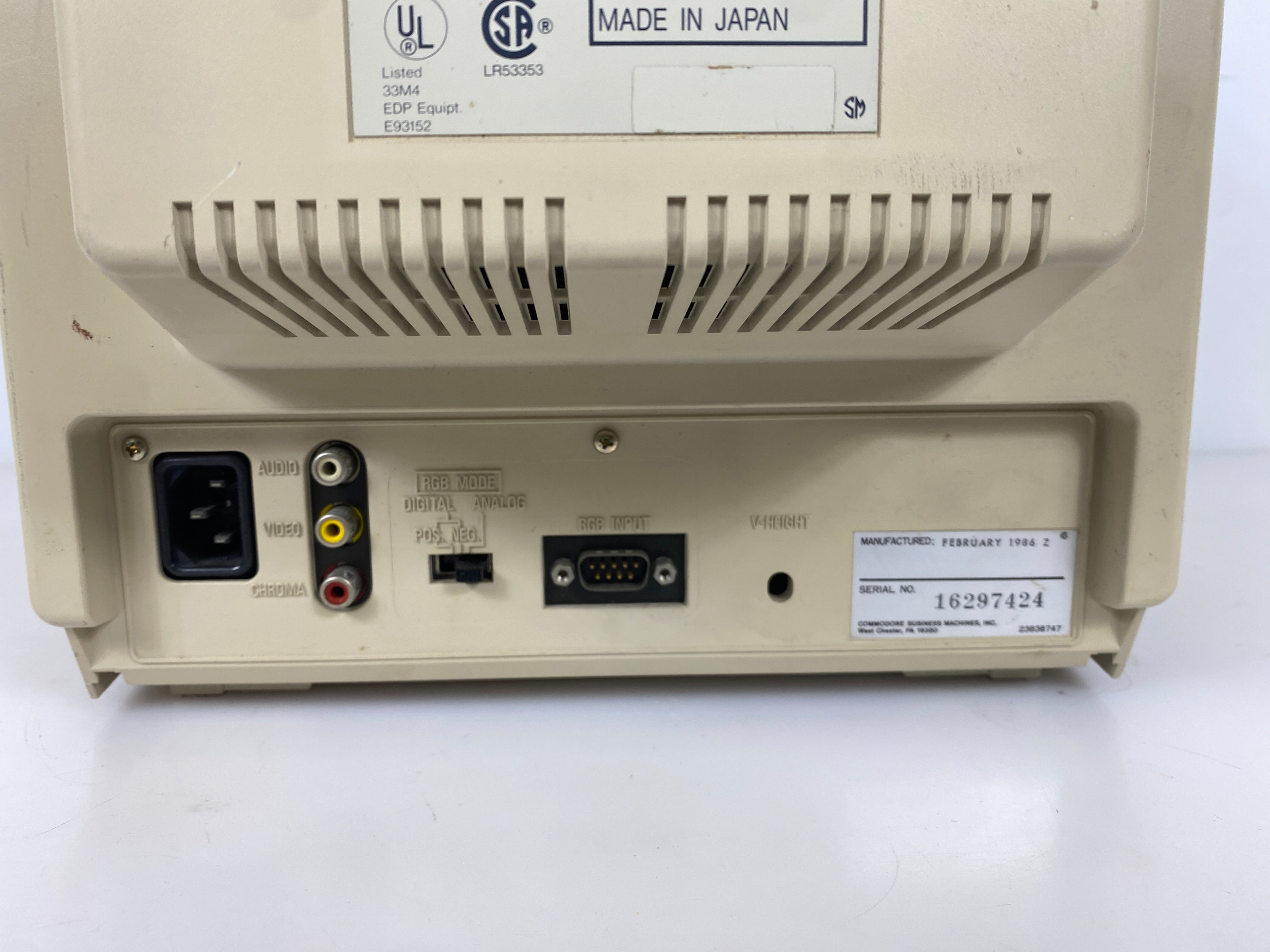 Vintage Commodore Amiga 1080 13" Monitor