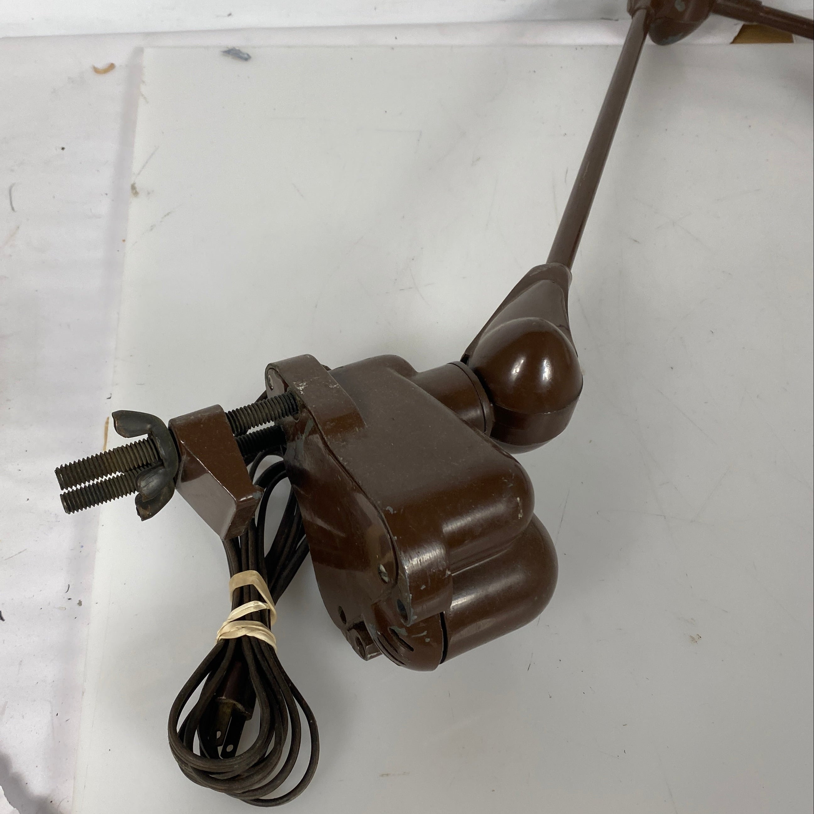 Vintage Dazor Brown Floating Articulating Work Lamp