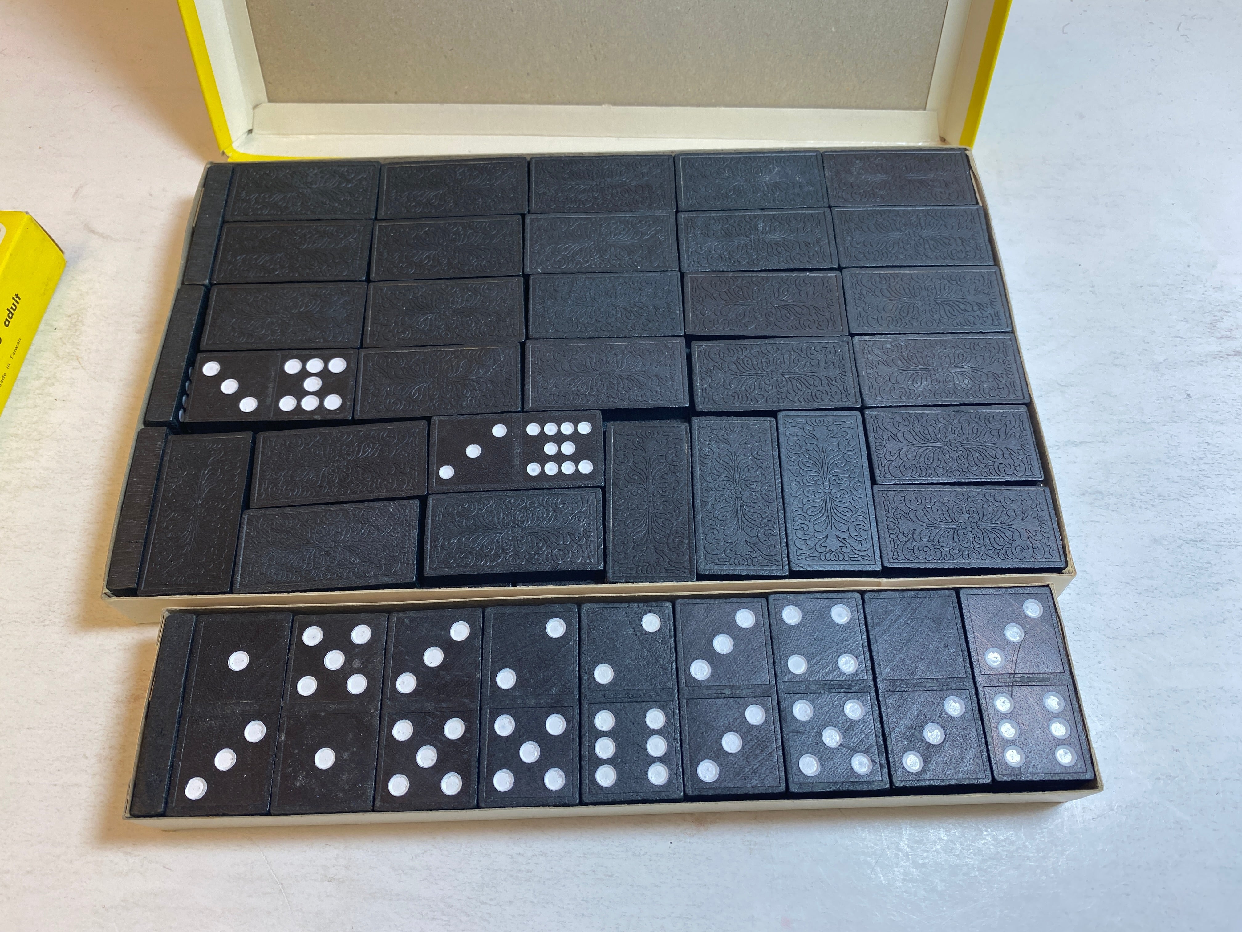 Vintage Dominoes Sets Double Six Twelve