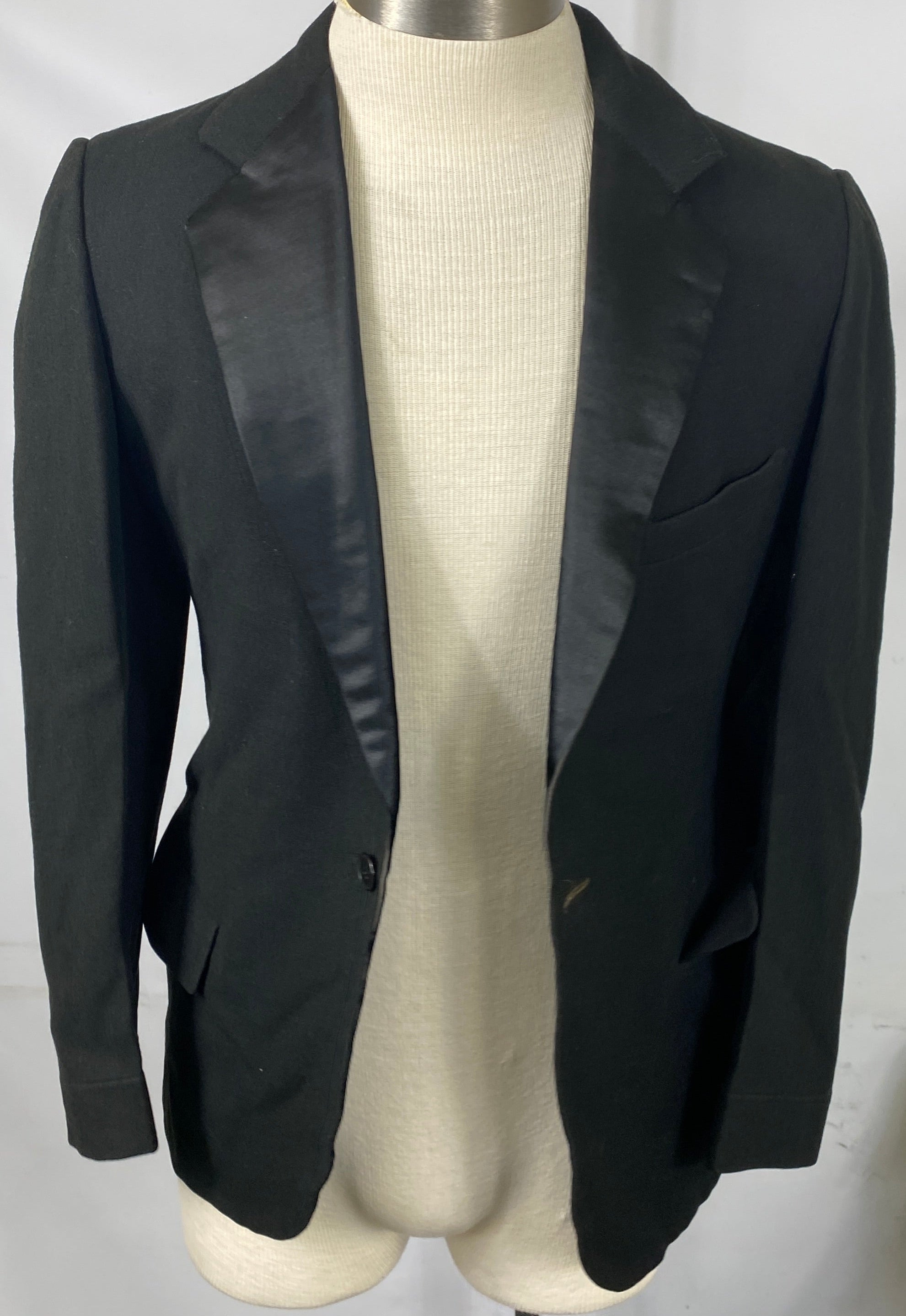 Vintage Early 1900's Black Tuxedo Suit Jacket Men's Size Unknown