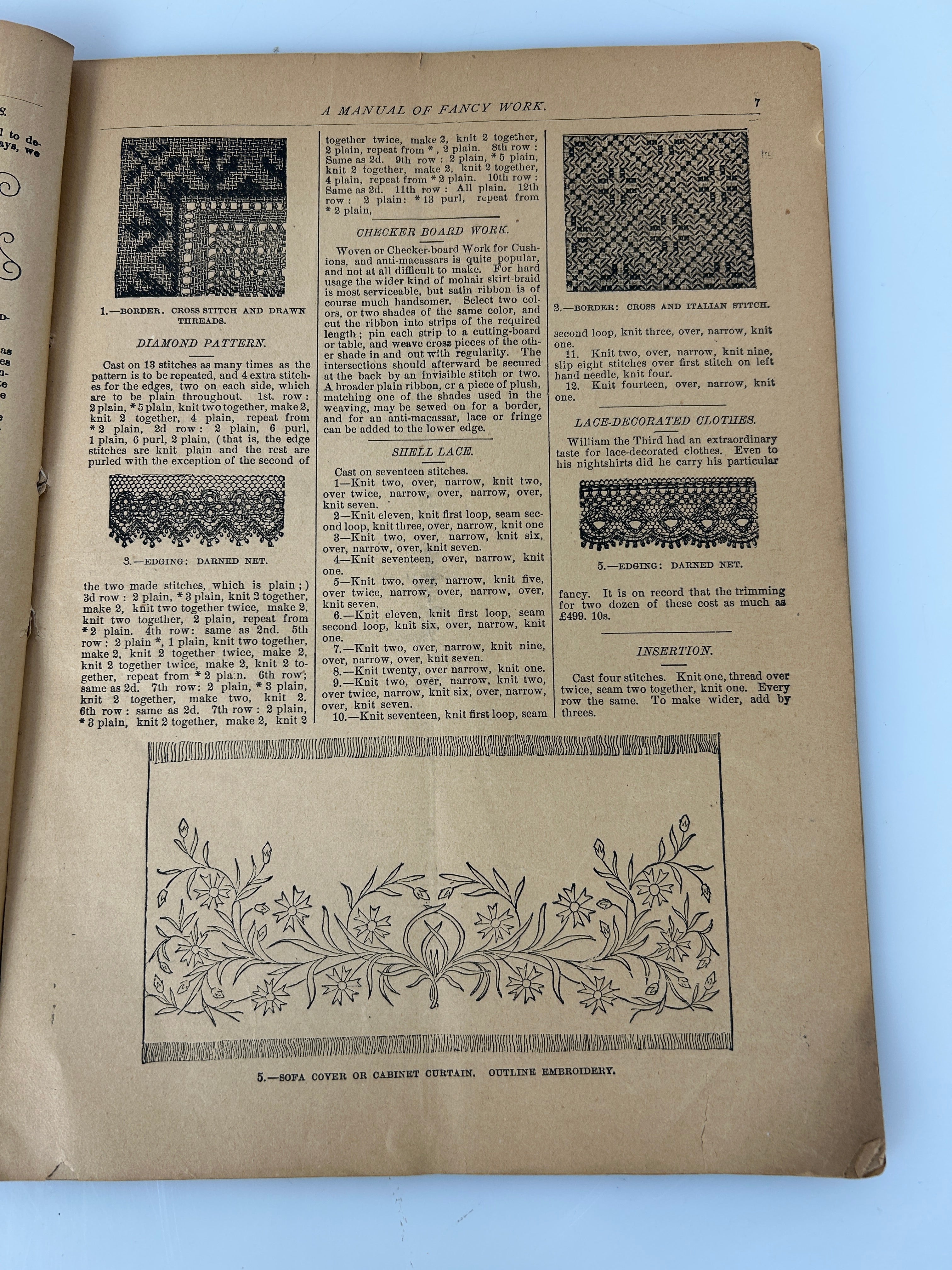 Vintage Embroidery Guide: Madam Worth's New Manual of Fancy Work 1886 RL Spencer