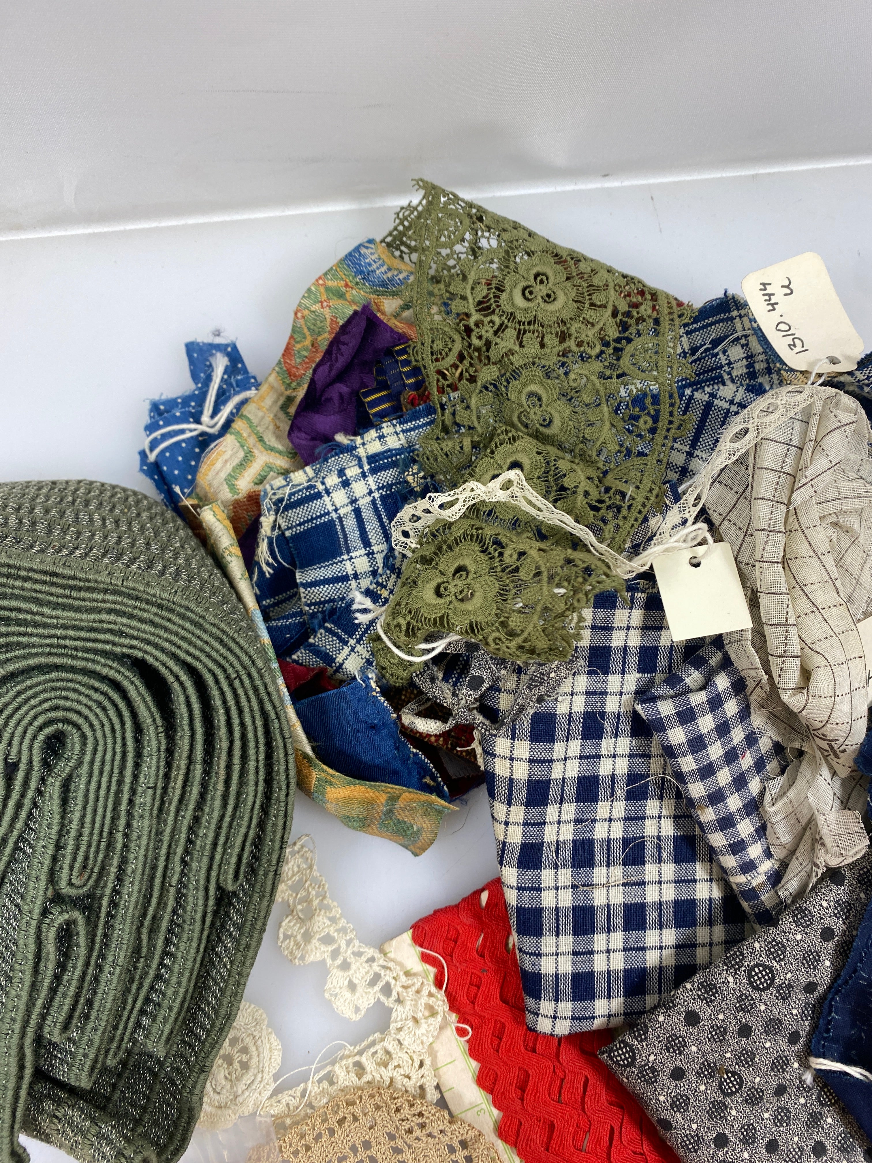 Vintage Fabric and Trim Scraps
