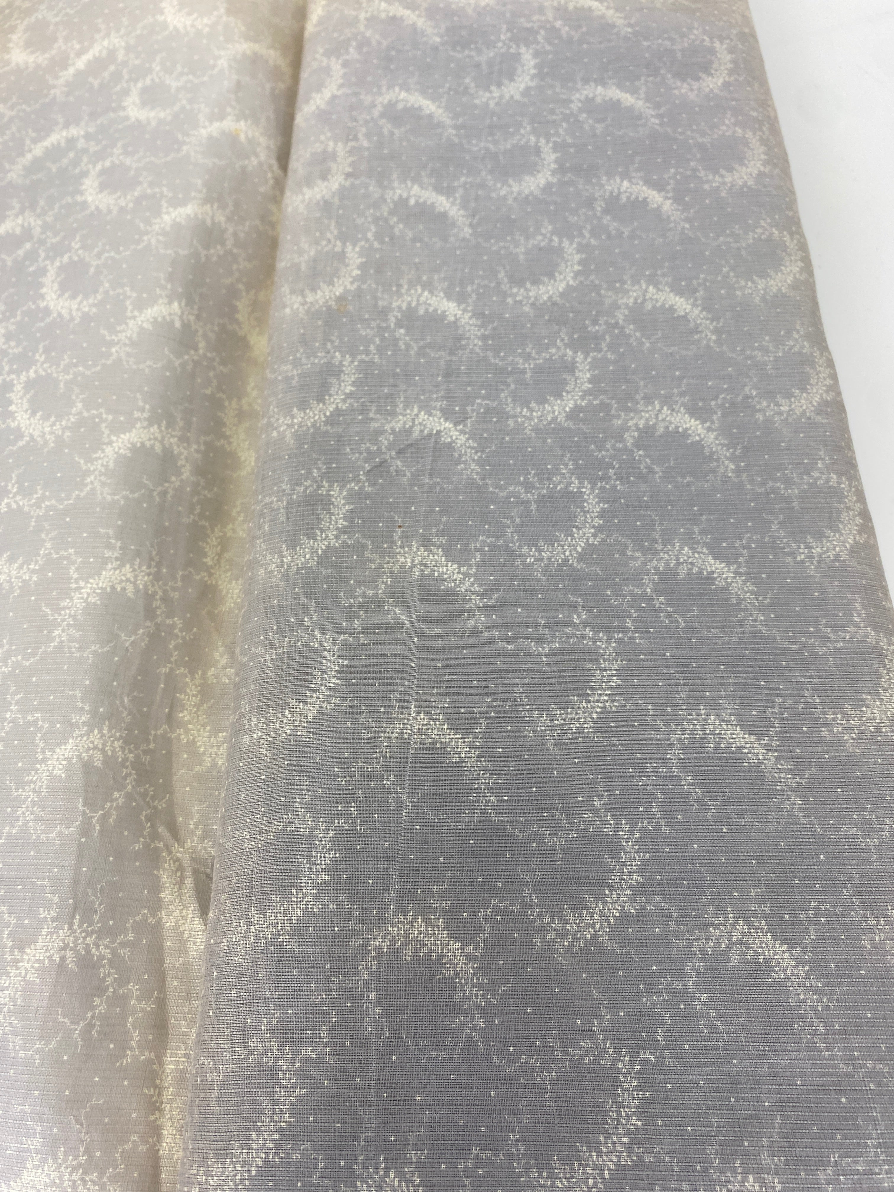 Vintage Fabric Bolt Gray Pattern 6+ Yards