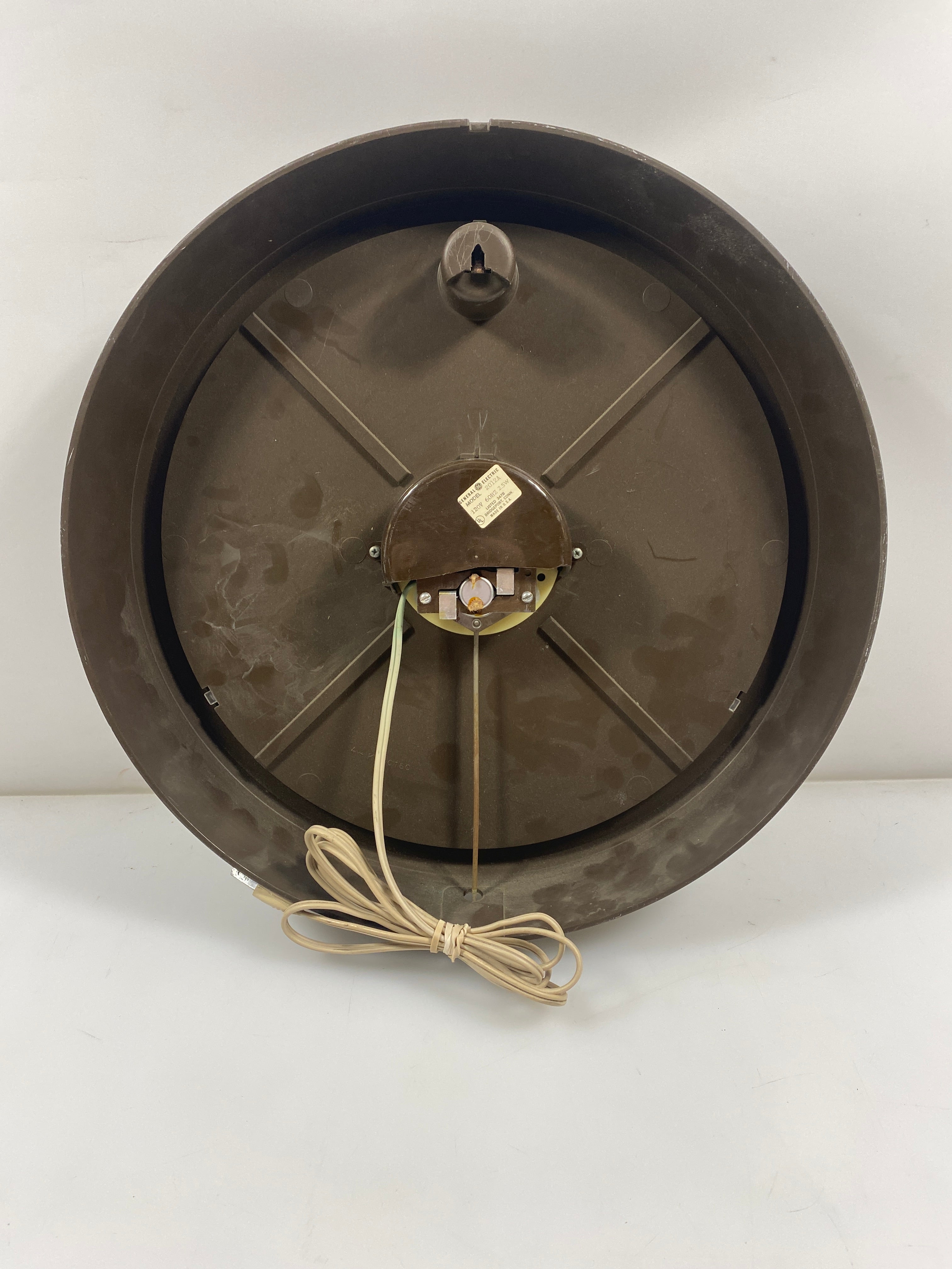 Vintage General Electric Wall School Clock *powers on*