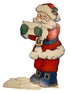 Vintage Hallmark Double-Sided Santa Cardboard Cutout