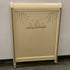 Vintage Hand-Painted Child's Bed Headboard & Footboard Set Only w/ Casters