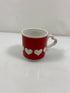 Vintage Heart Handle Coffee Mug