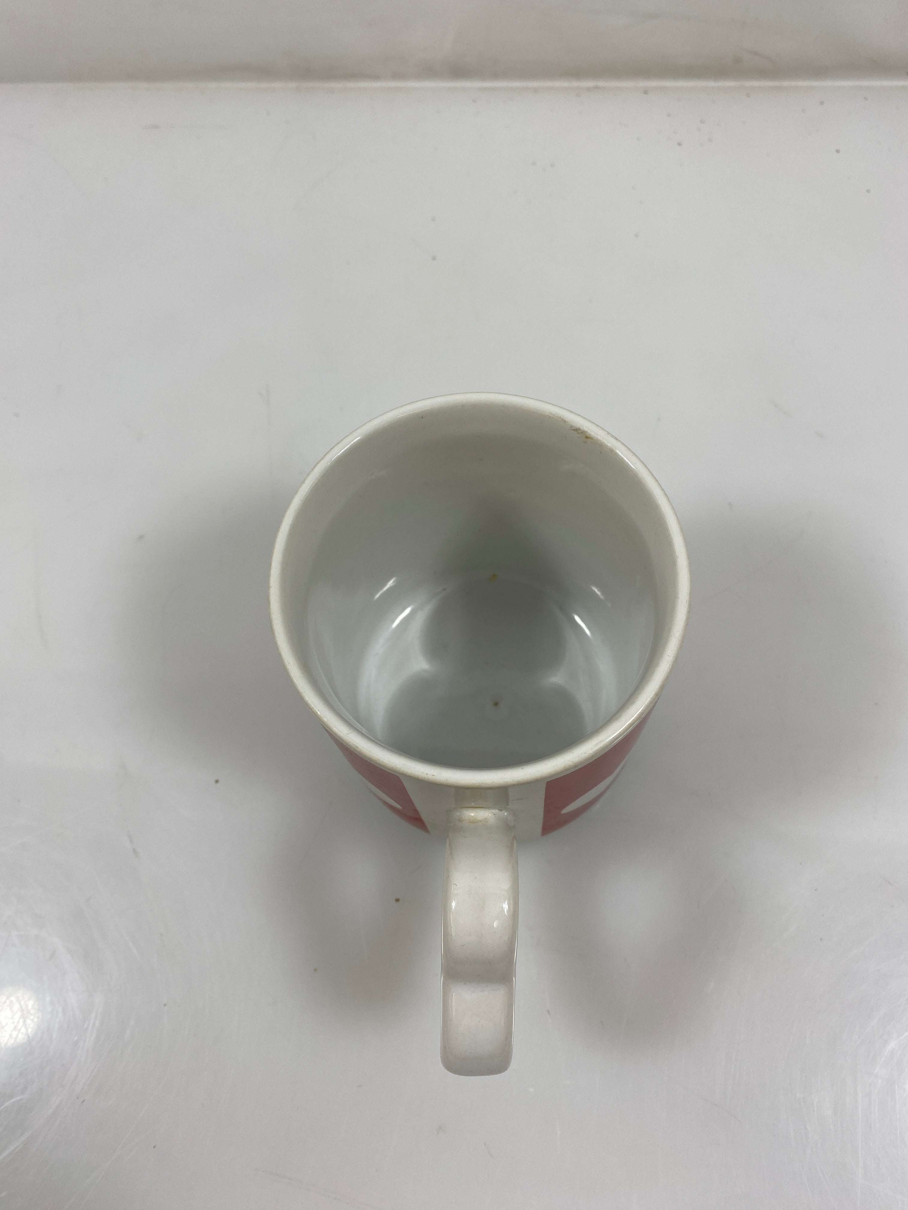 Vintage Heart Handle Coffee Mug