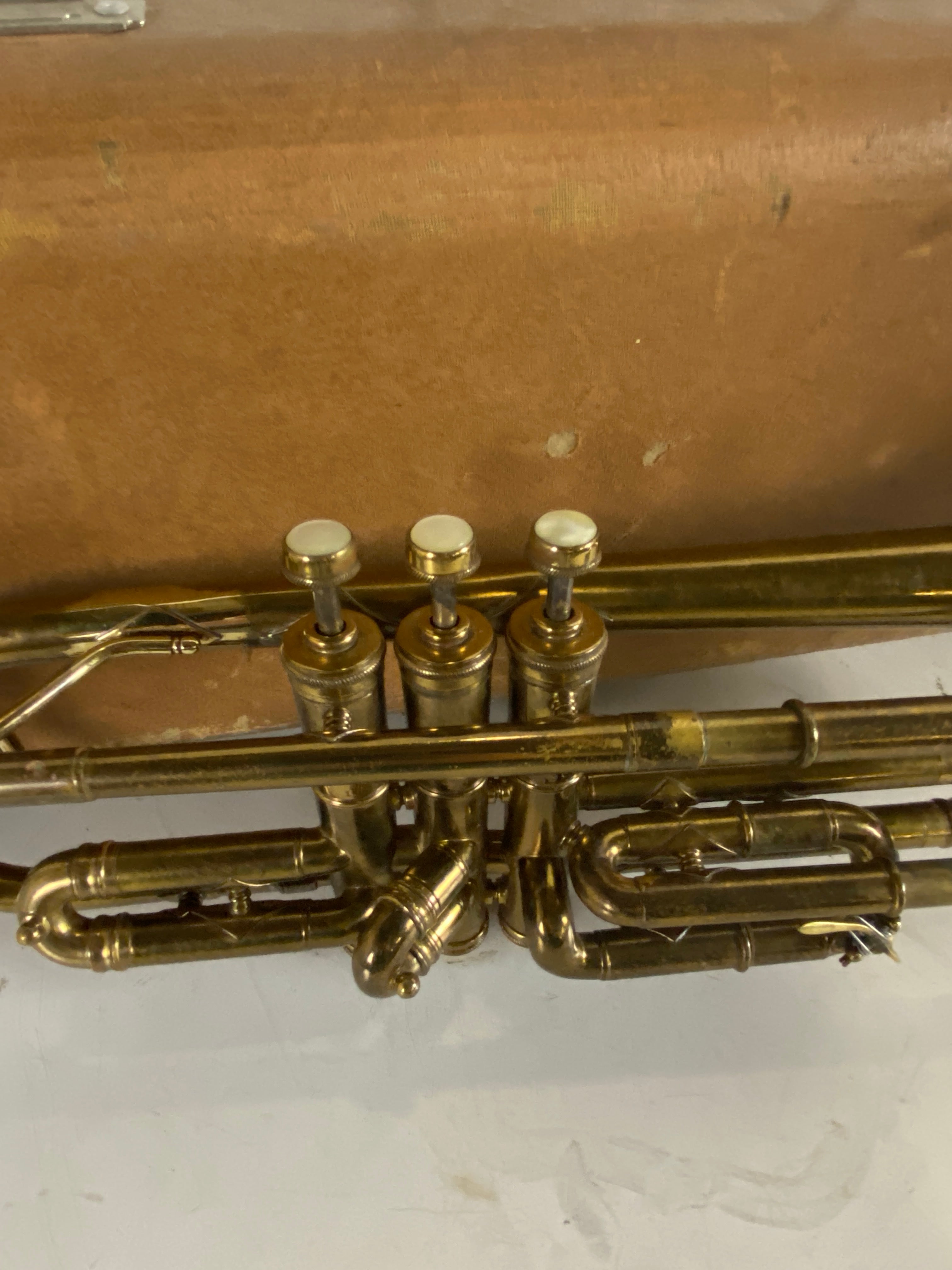 Vintage Holton-Clarke Long Maple Cornet