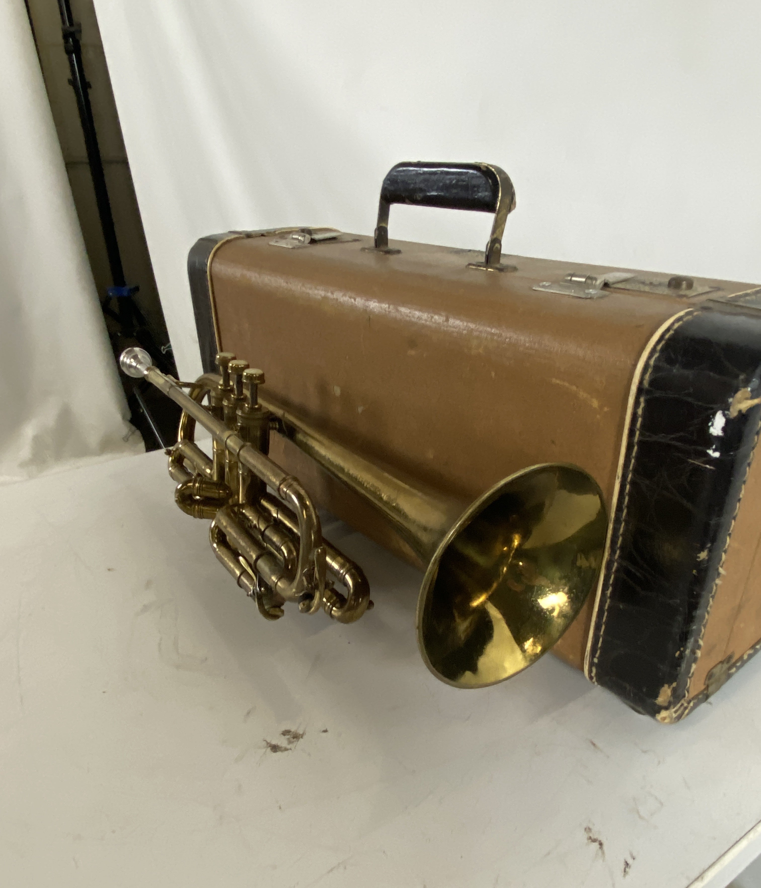 Vintage Holton-Clarke Long Maple Cornet