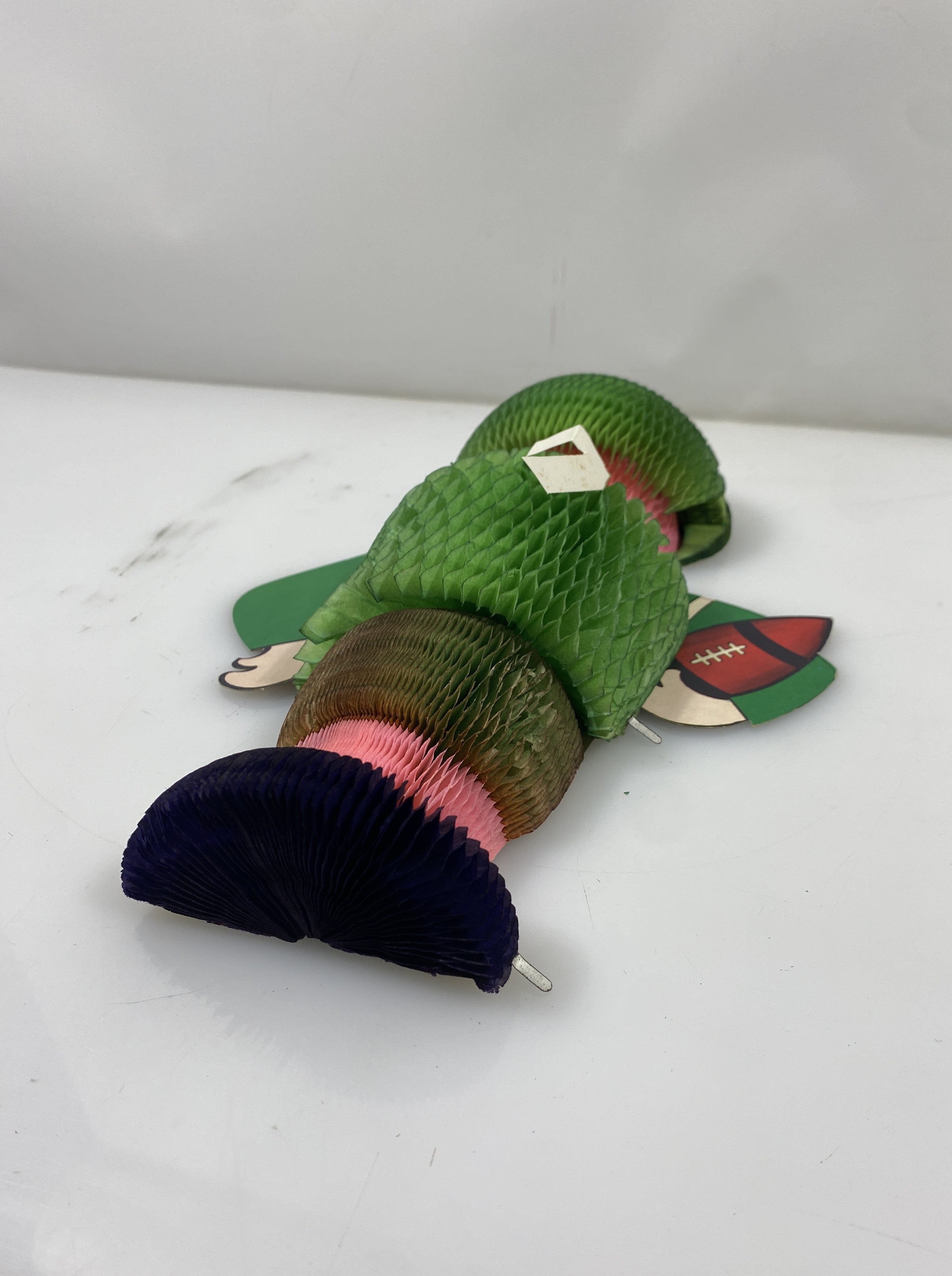 Vintage Honeycomb Football Decoration