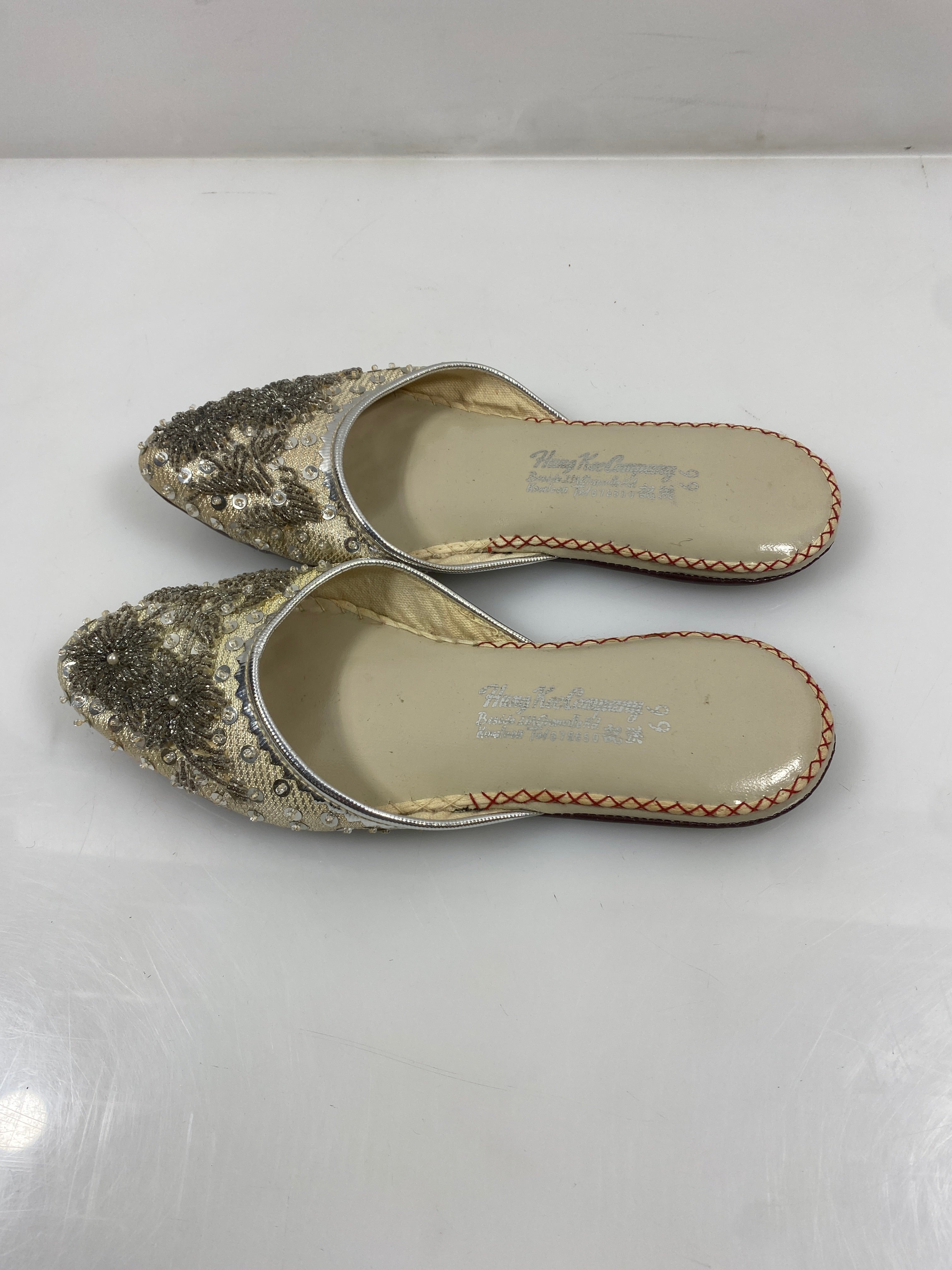 Vintage Hung Kee Company Beaded Shoes